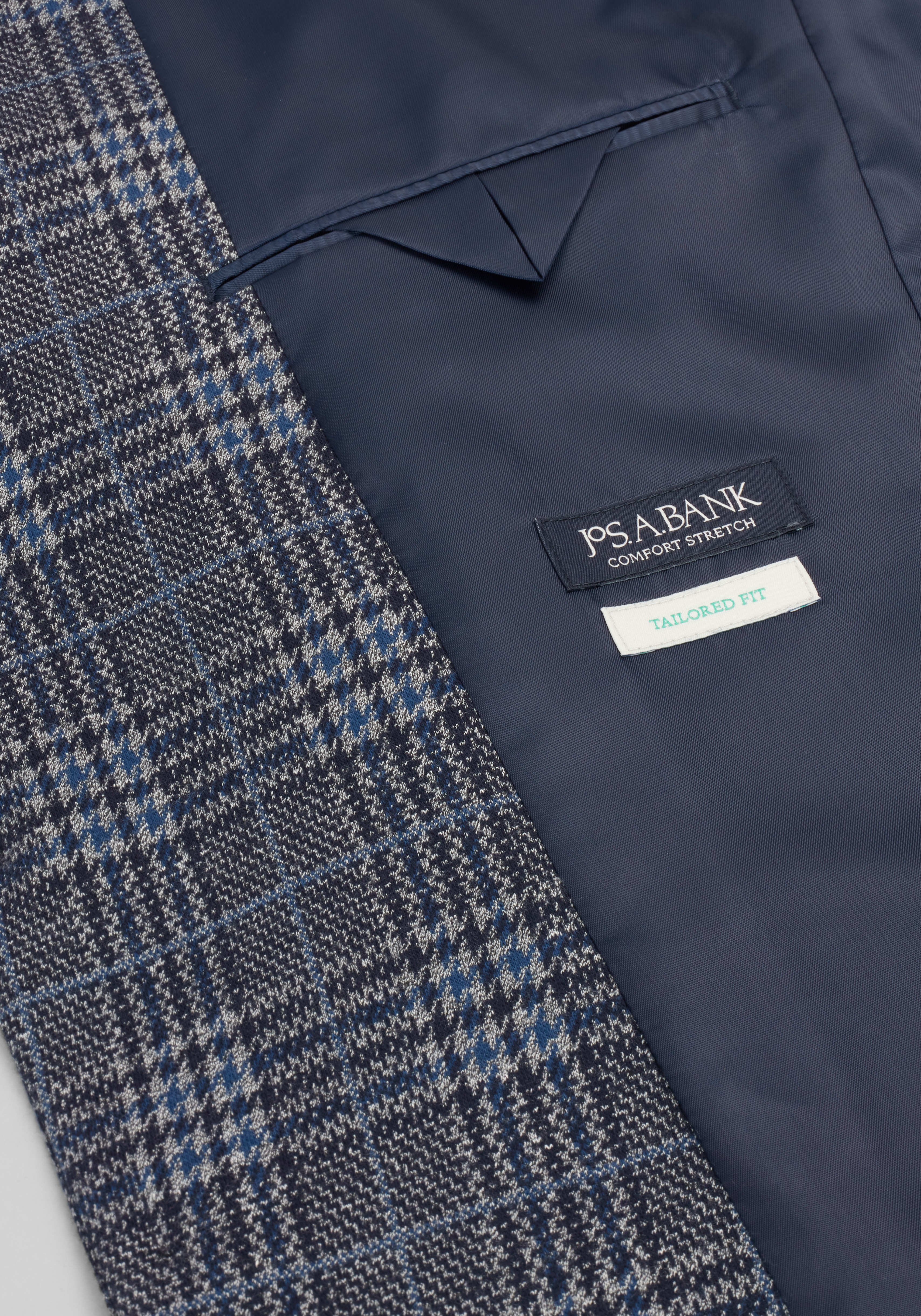 Jos. A. Bank Comfort Stretch Tailored Fit Glen Plaid Sportcoat