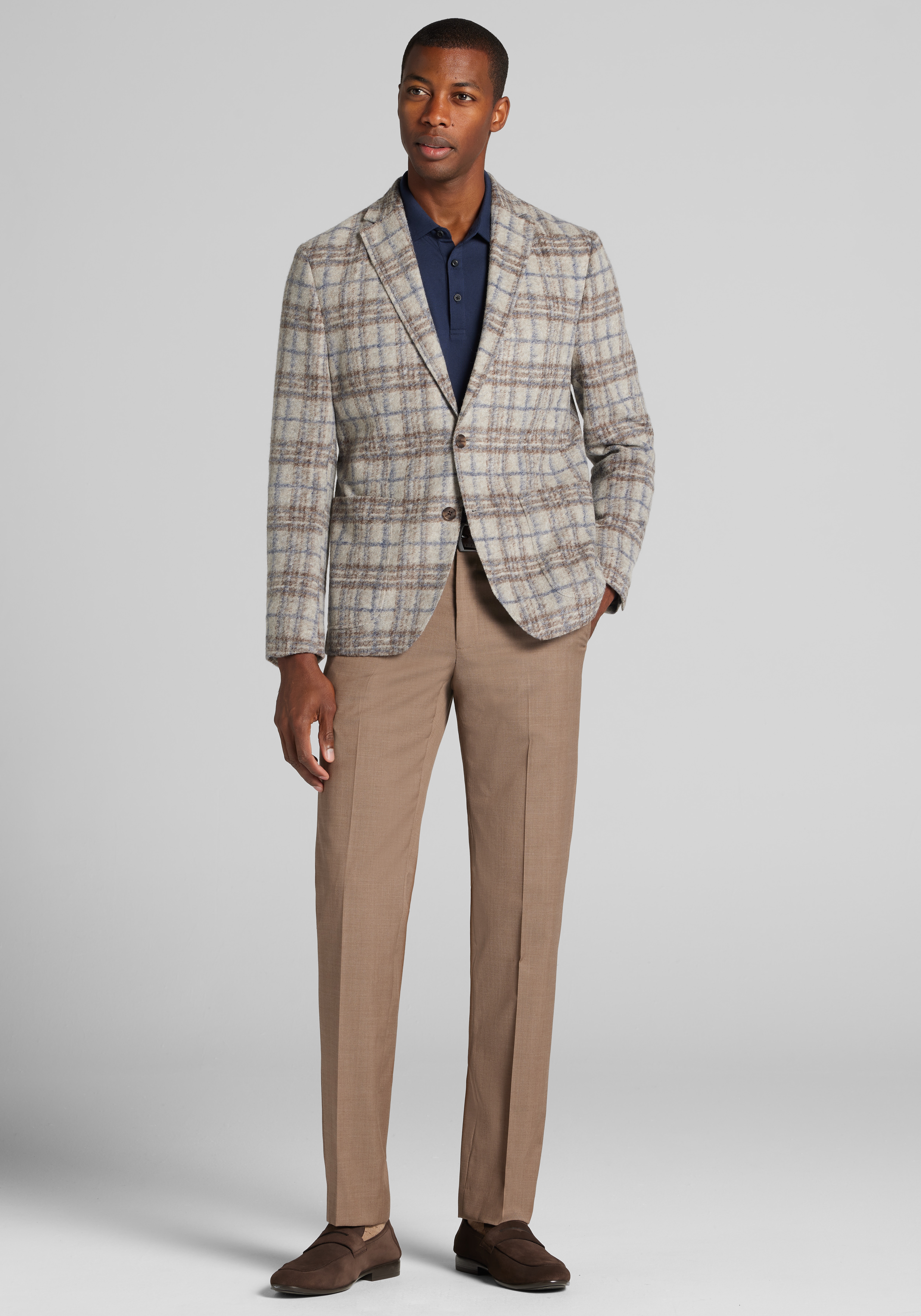 Jos. A. Bank Slim Fit Plaid Sportcoat