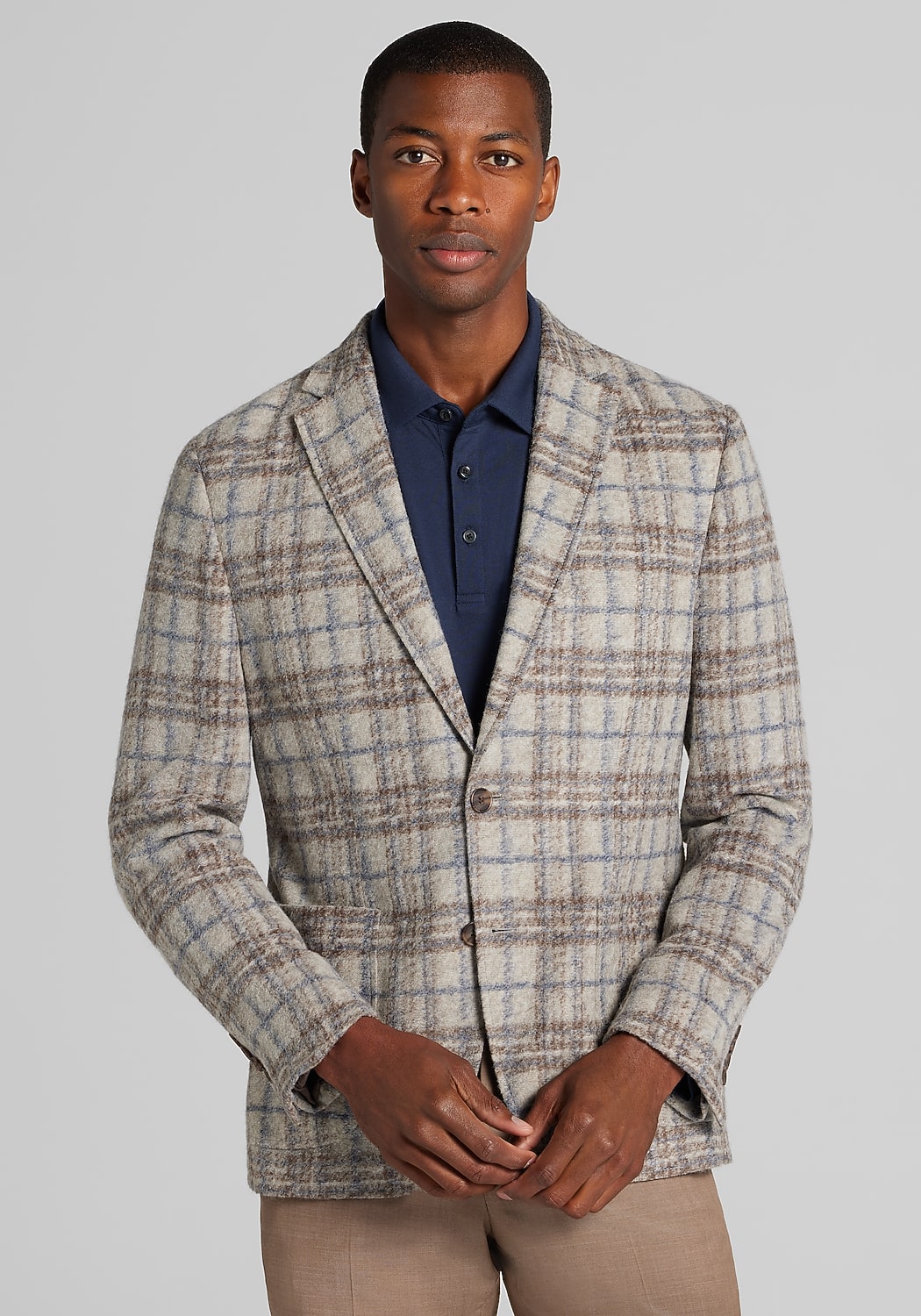 Jos. A. Bank Slim Fit Plaid Sportcoat
