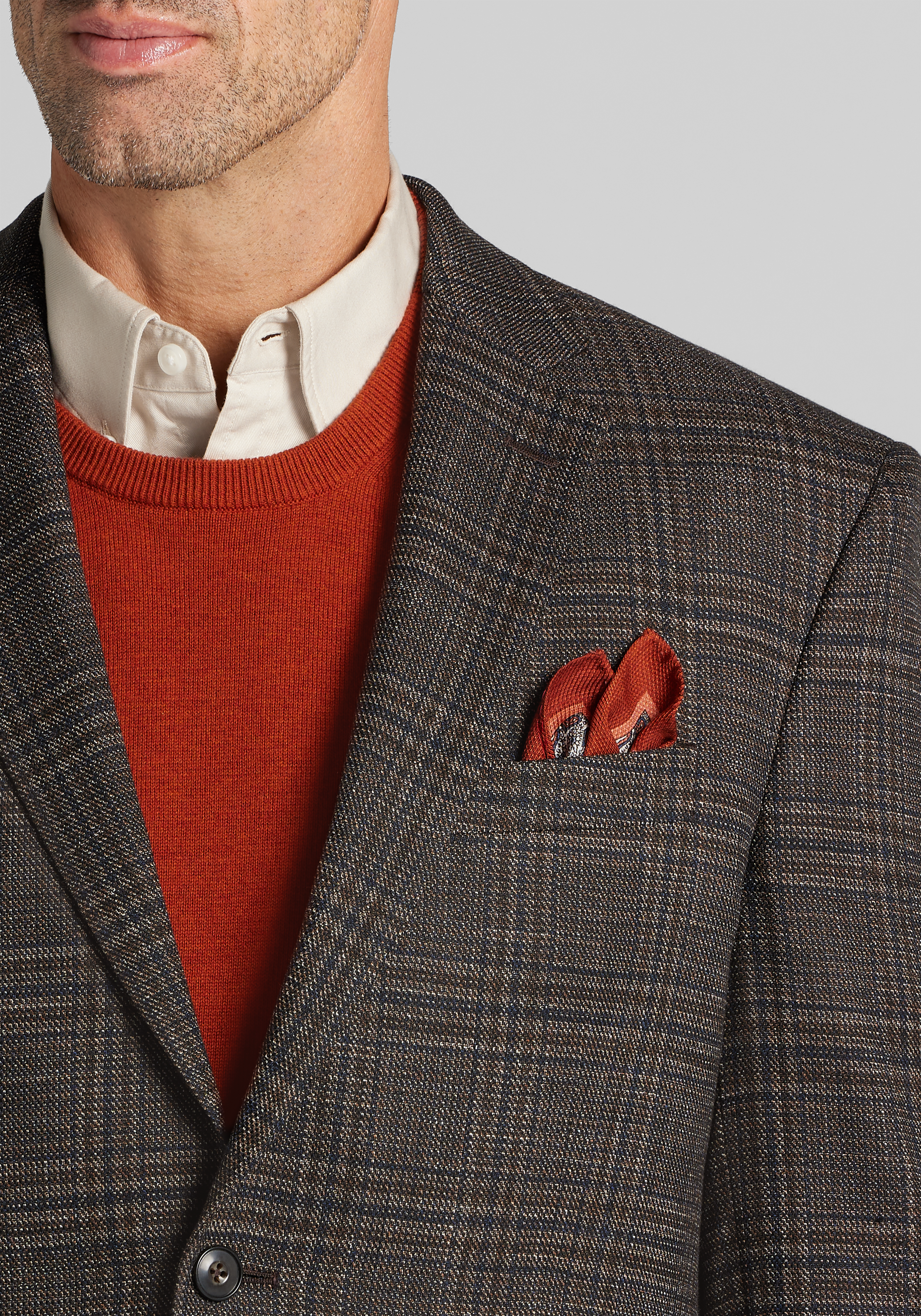 Jos. A. Bank Comfort Stretch Traditional Fit Plaid Sportcoat