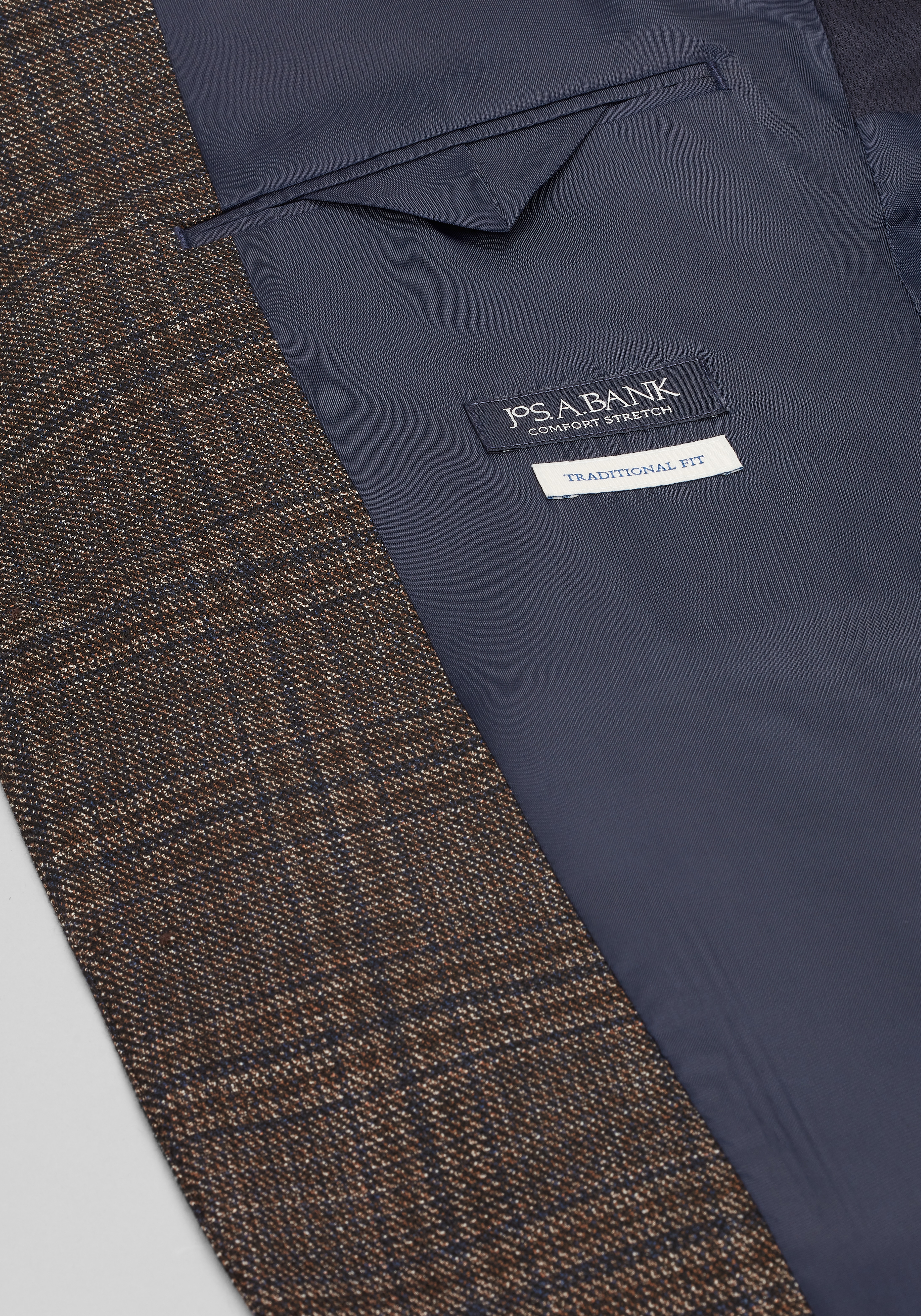 Jos. A. Bank Comfort Stretch Traditional Fit Plaid Sportcoat