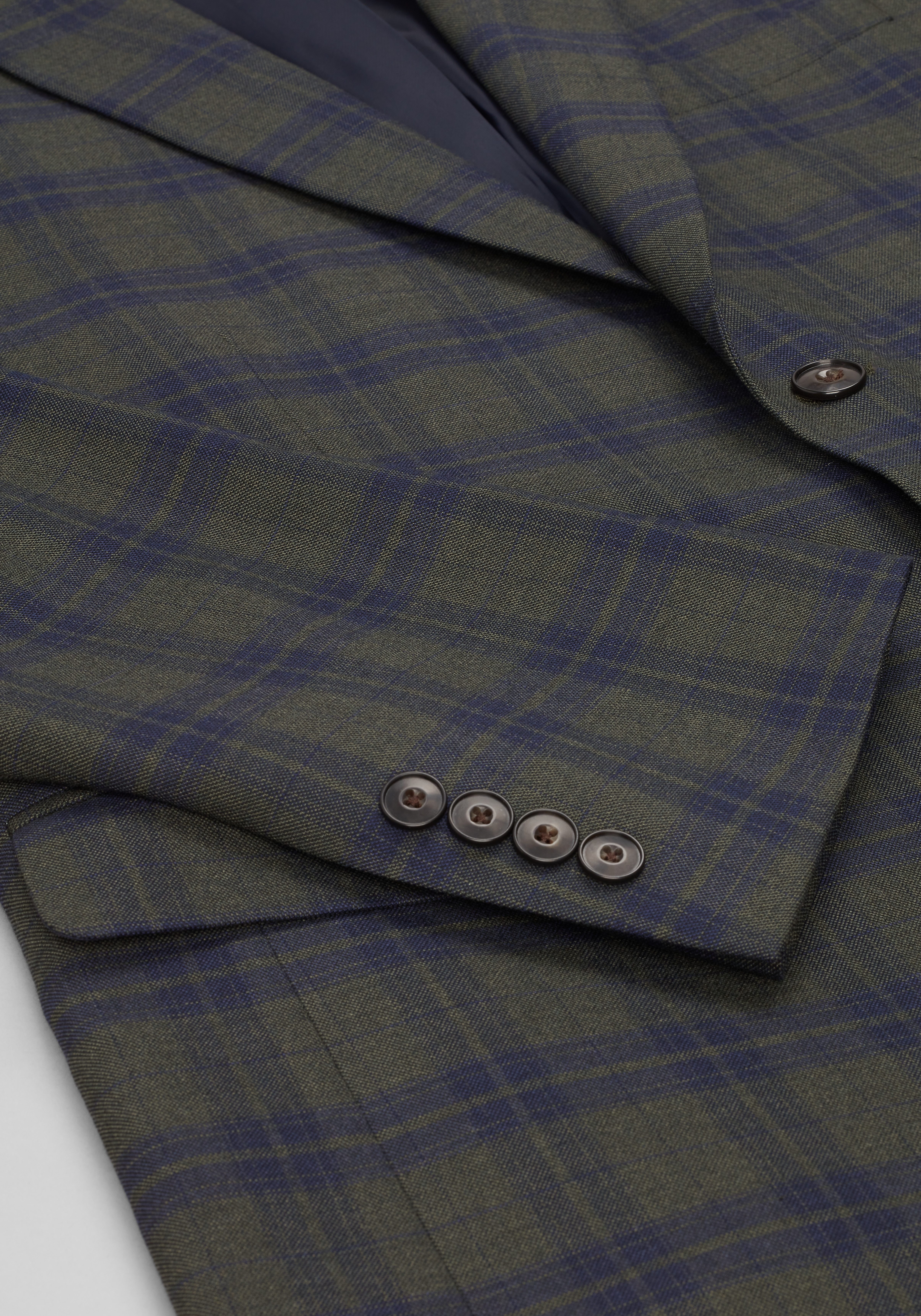 Jos. A. Bank Tailored Fit Plaid Comfort Stretch Sportcoat