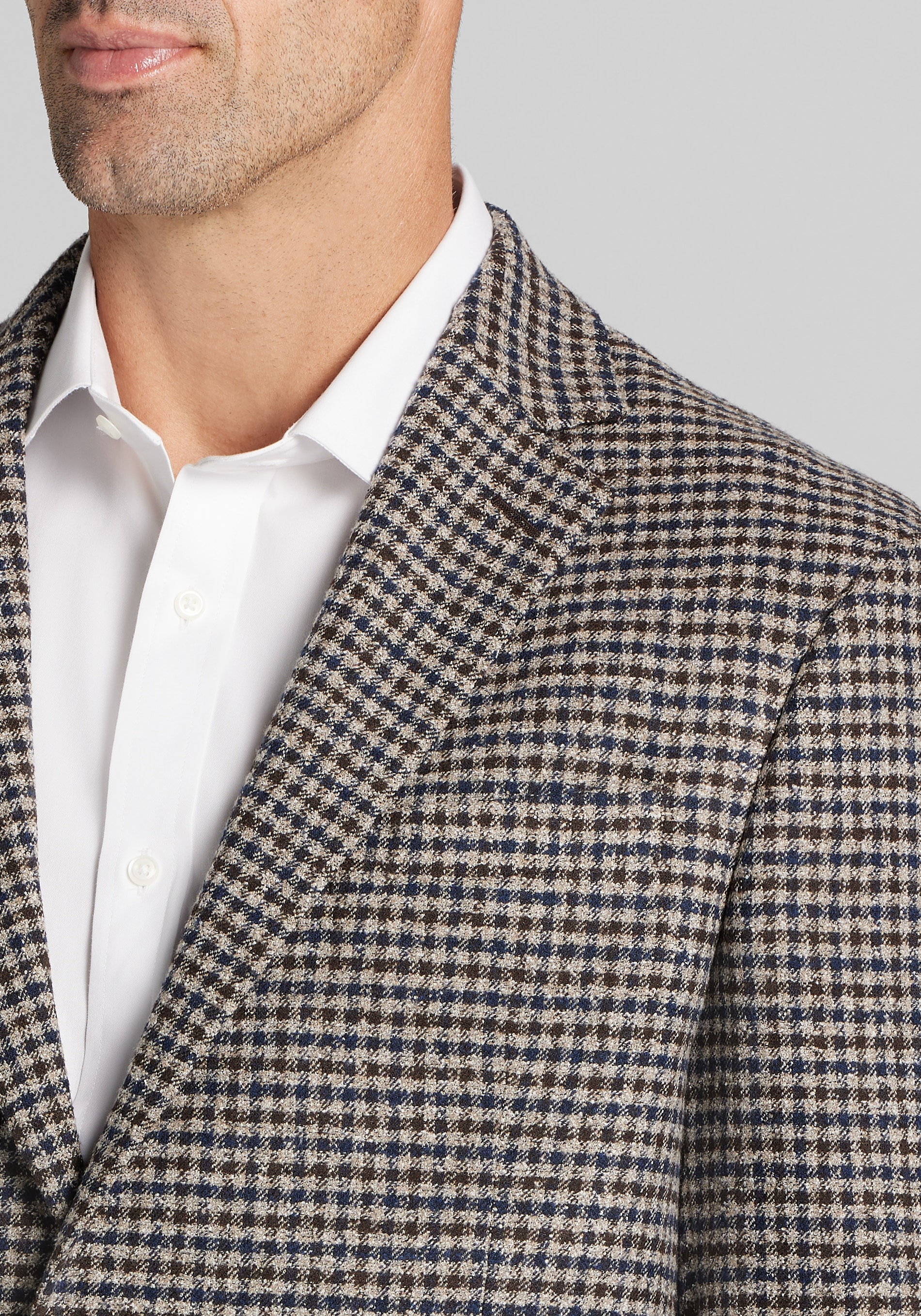 Jos. A. Bank Tailored Fit Check Comfort Stretch Sportcoat