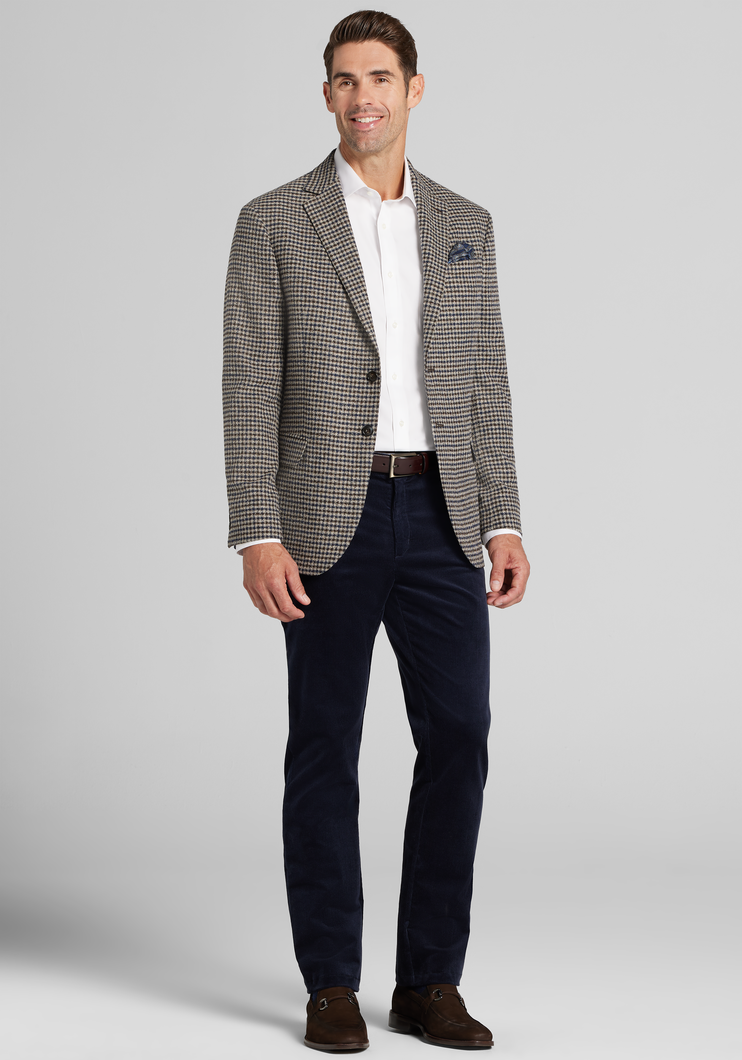 Jos. A. Bank Tailored Fit Check Comfort Stretch Sportcoat