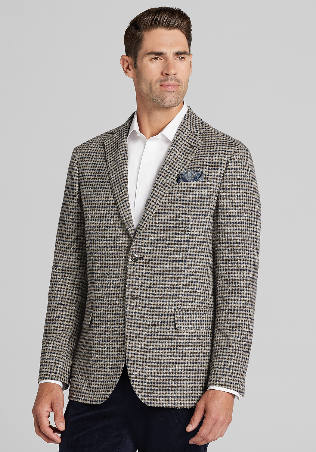 Jos. A. Bank Tailored Fit Check Comfort Stretch Sportcoat