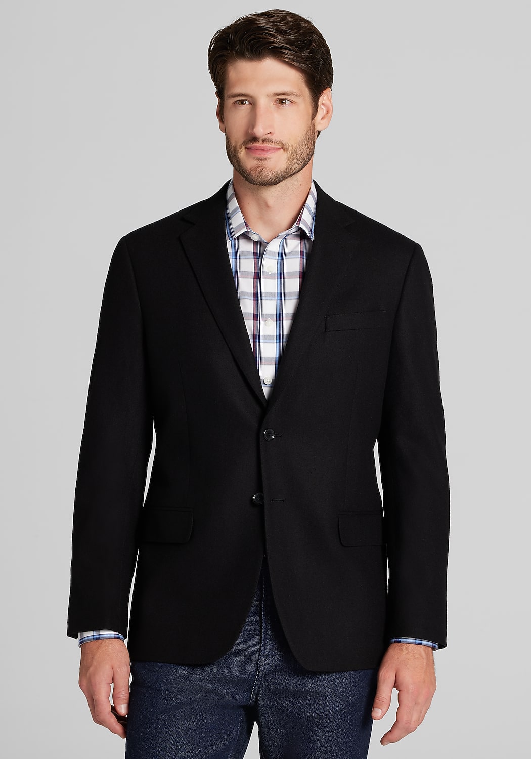 Reserve Collection Tailored Fit Solid Sportcoat