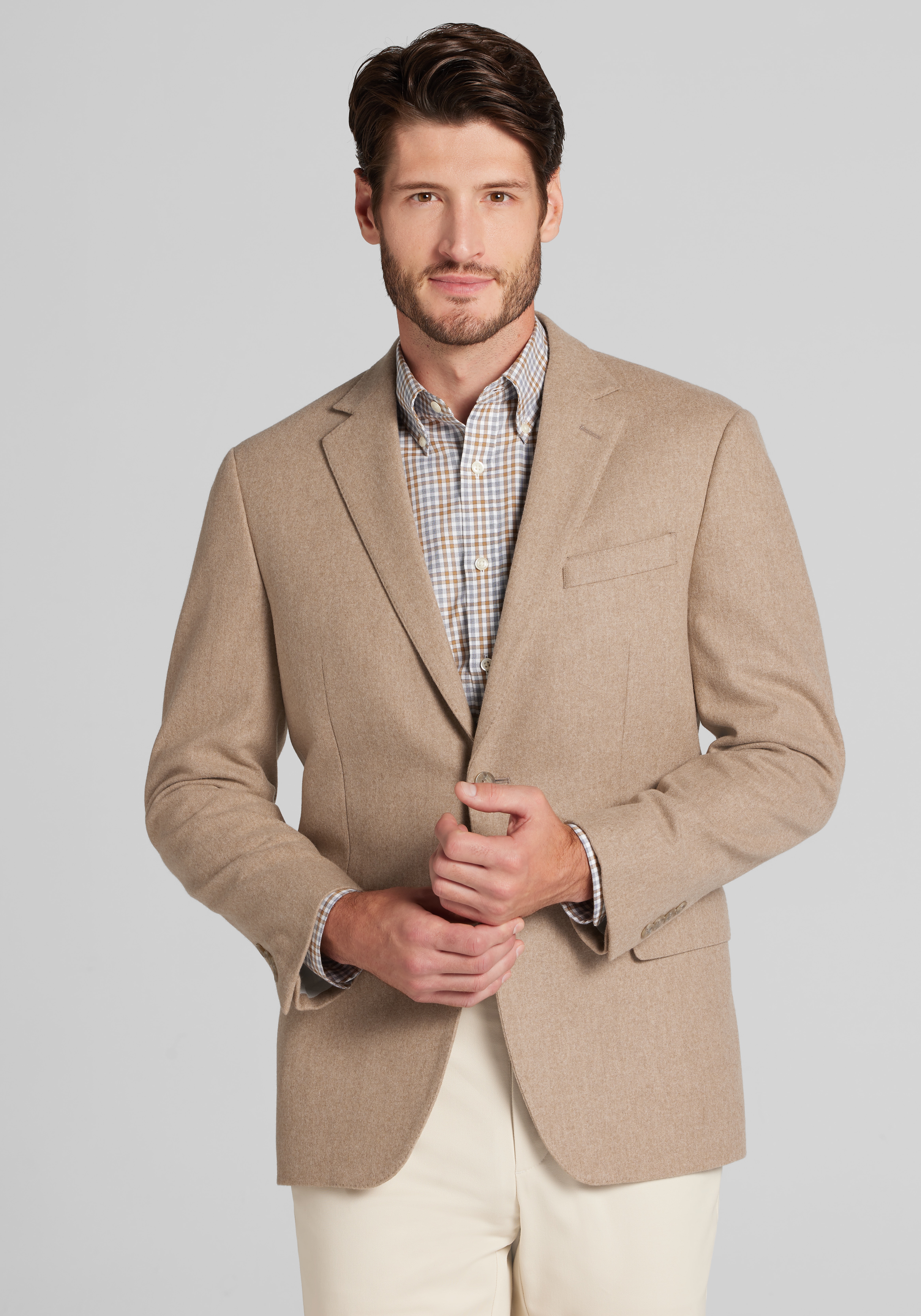 Men's Sportcoats, Reserve Collection Tailored Fit Wool Cashmere Blend Sportcoat - Jos A Bank