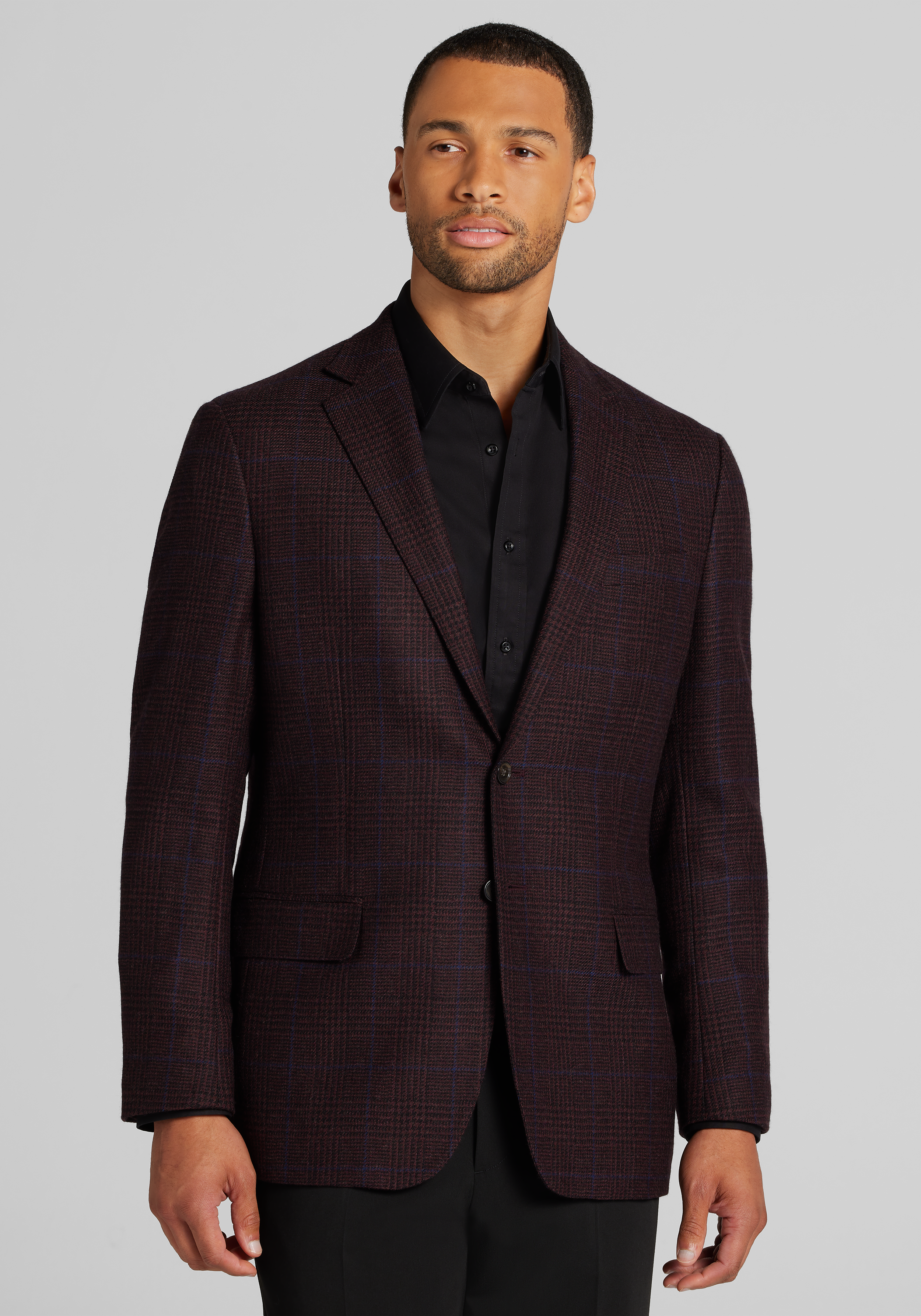 Men's Sportcoats, Reserve Collection Tailored Fit Glen Plaid Sportcoat - Jos A Bank