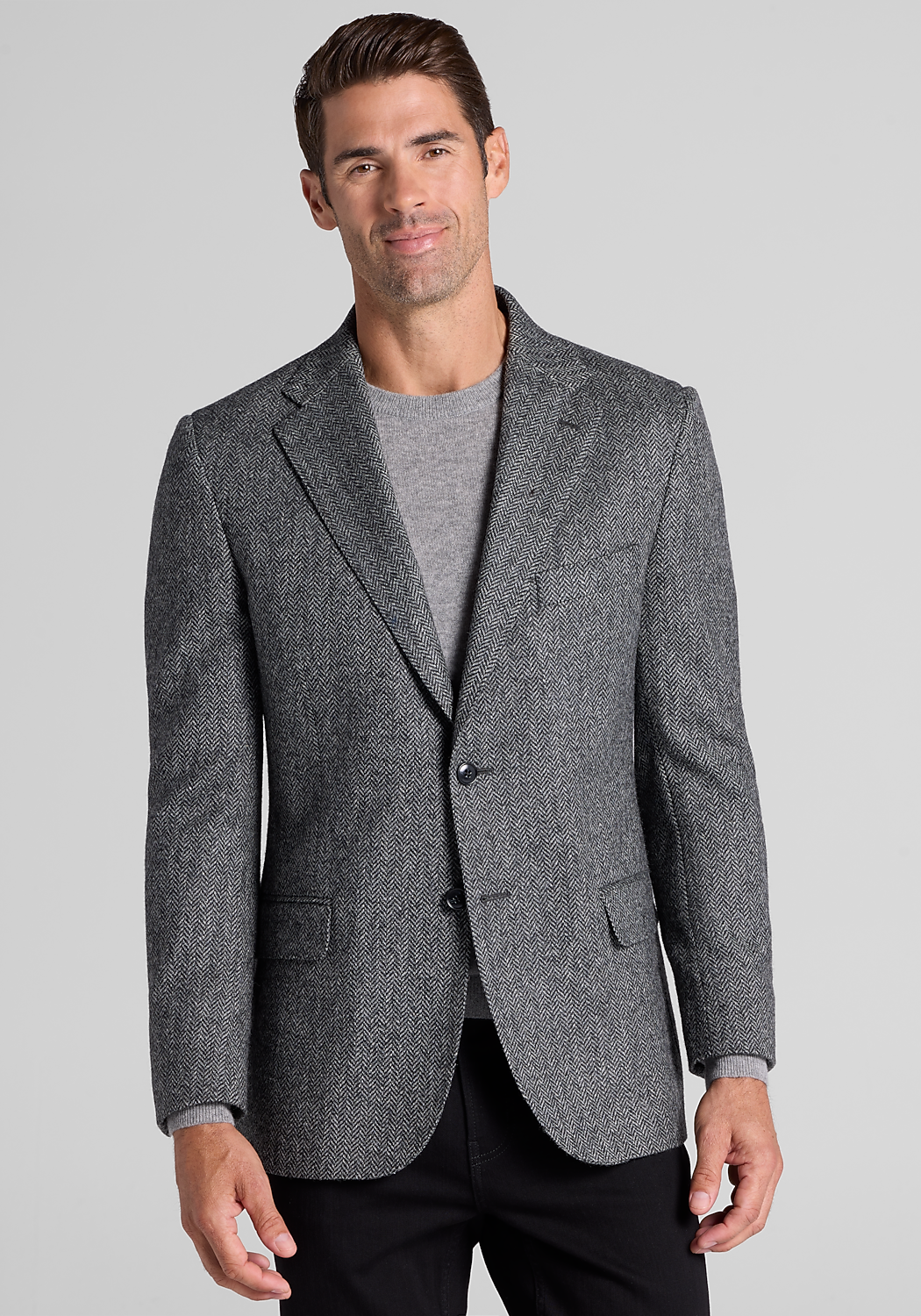 Reserve Tailored Fit Herringbone 100% Italian Wool Sportcoat