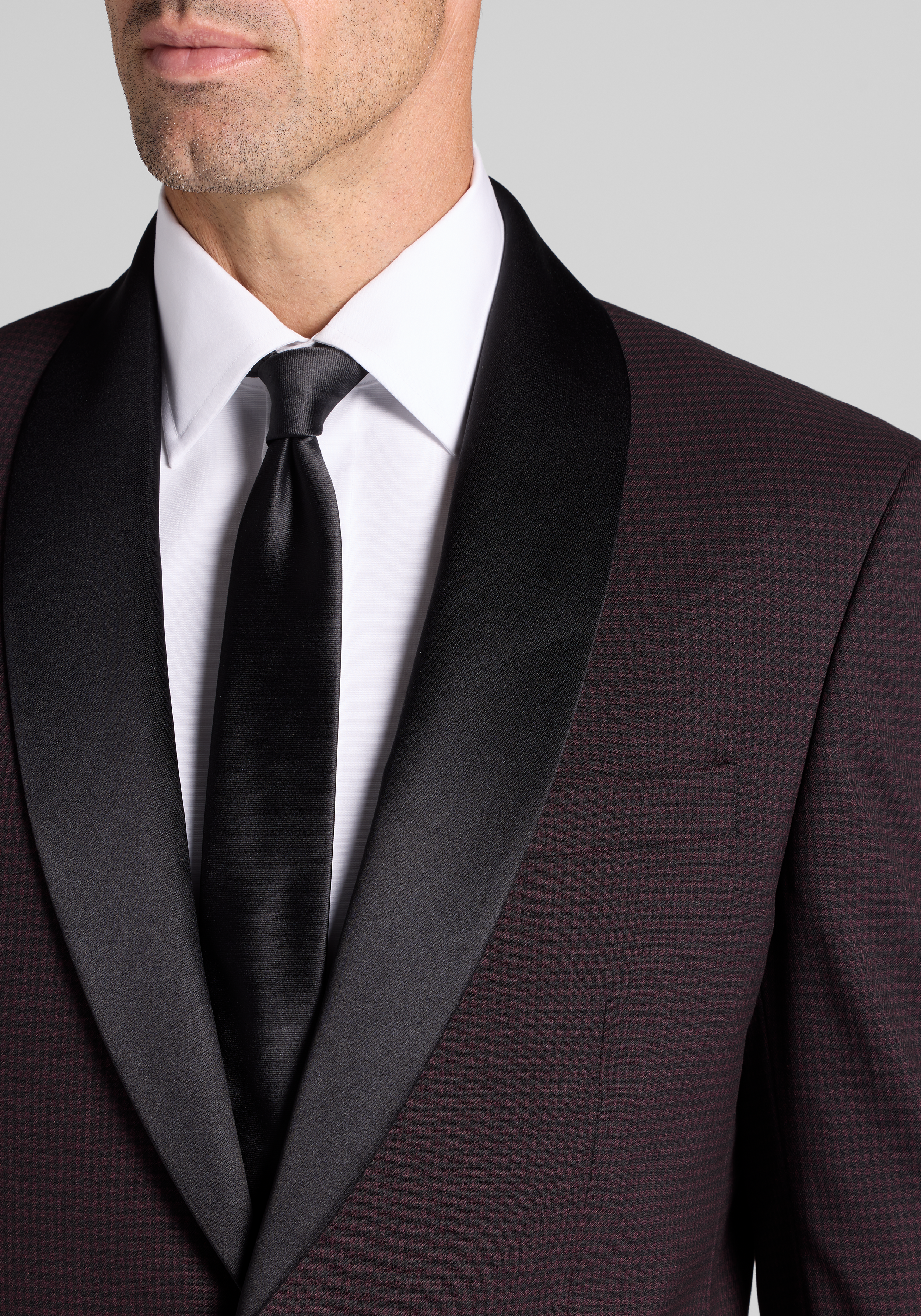 Jos. A. Bank Comfort Stretch Tailored Fit Houndstooth Dinner Jacket