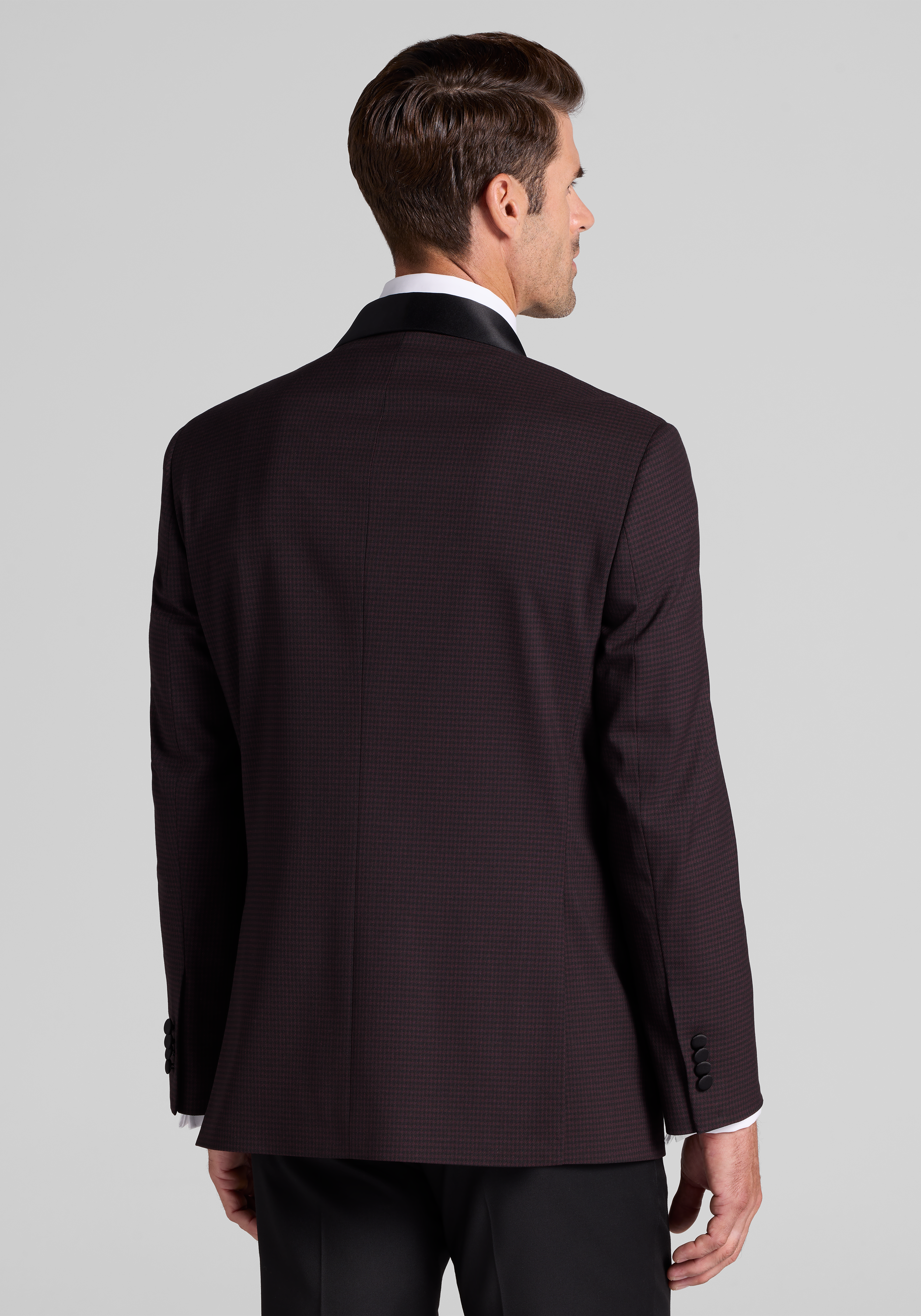 Jos. A. Bank Comfort Stretch Tailored Fit Houndstooth Dinner Jacket