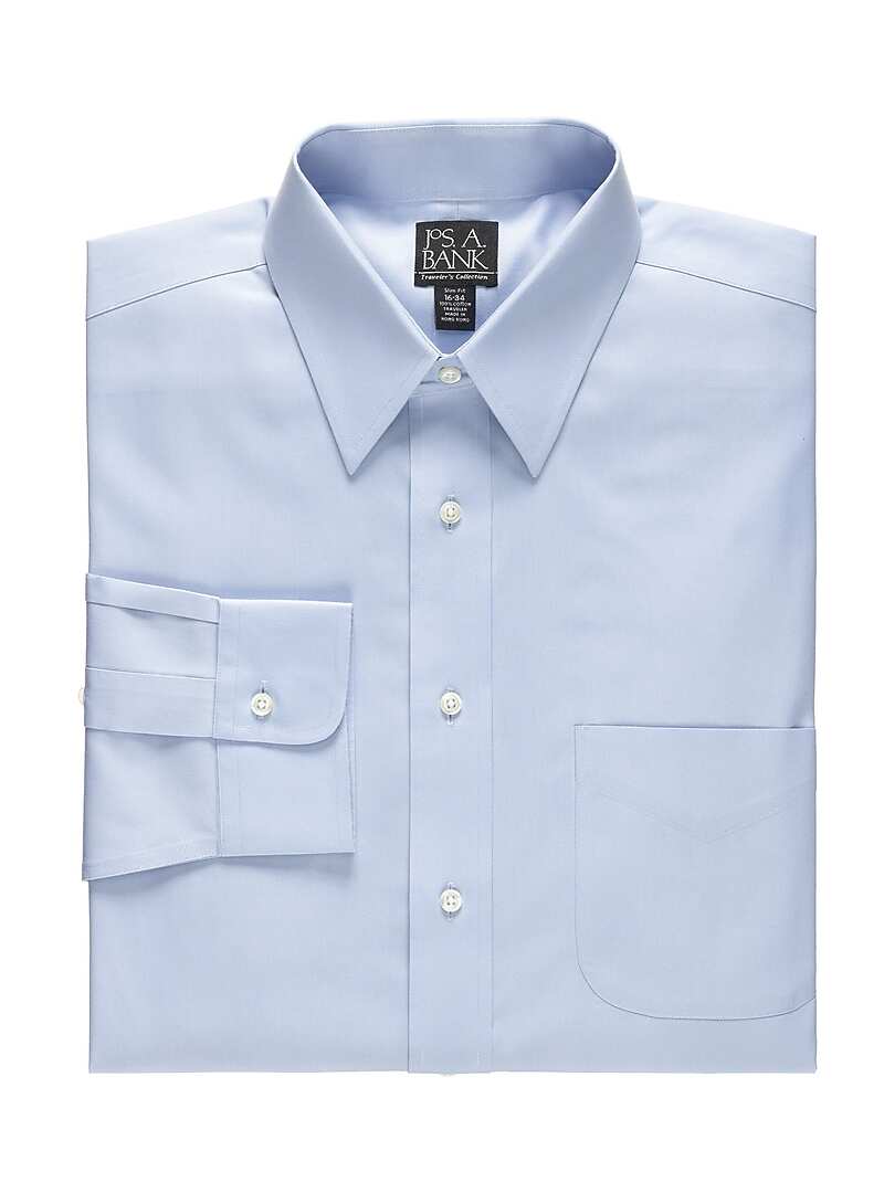 Traveler Collection Slim Fit Point Collar Dress Shirt Big & Tall
