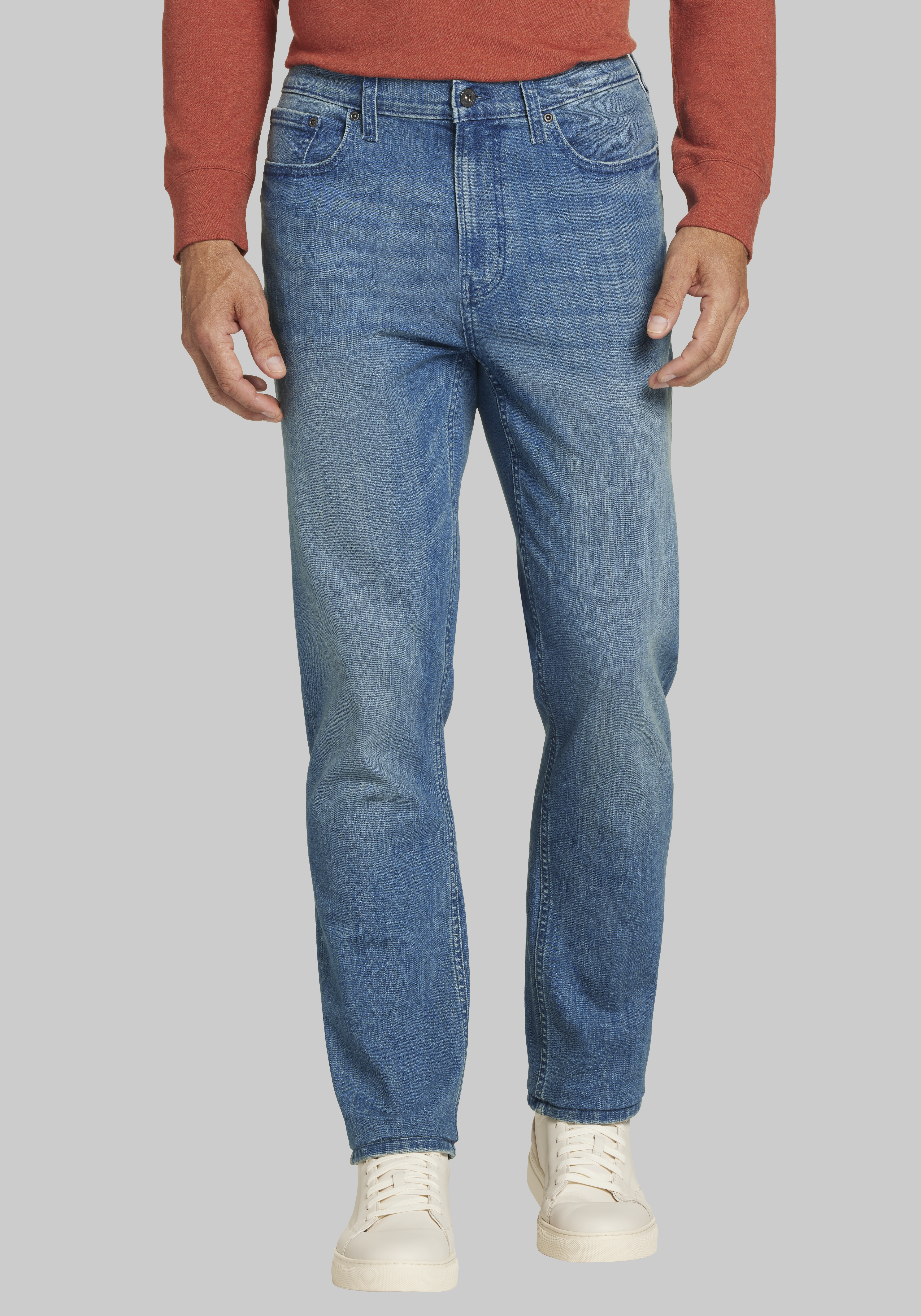 Men's Pants, Jos. A. Bank Comfort Stretch Athletic Fit Denim - Big & Tall - Jos A Bank