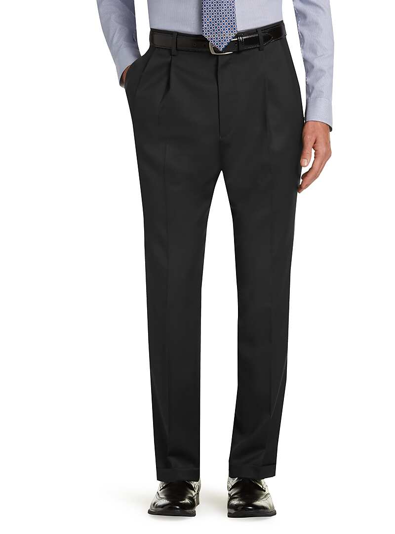 Executive Collection Traditional Fit Pleated Front Dress Pants