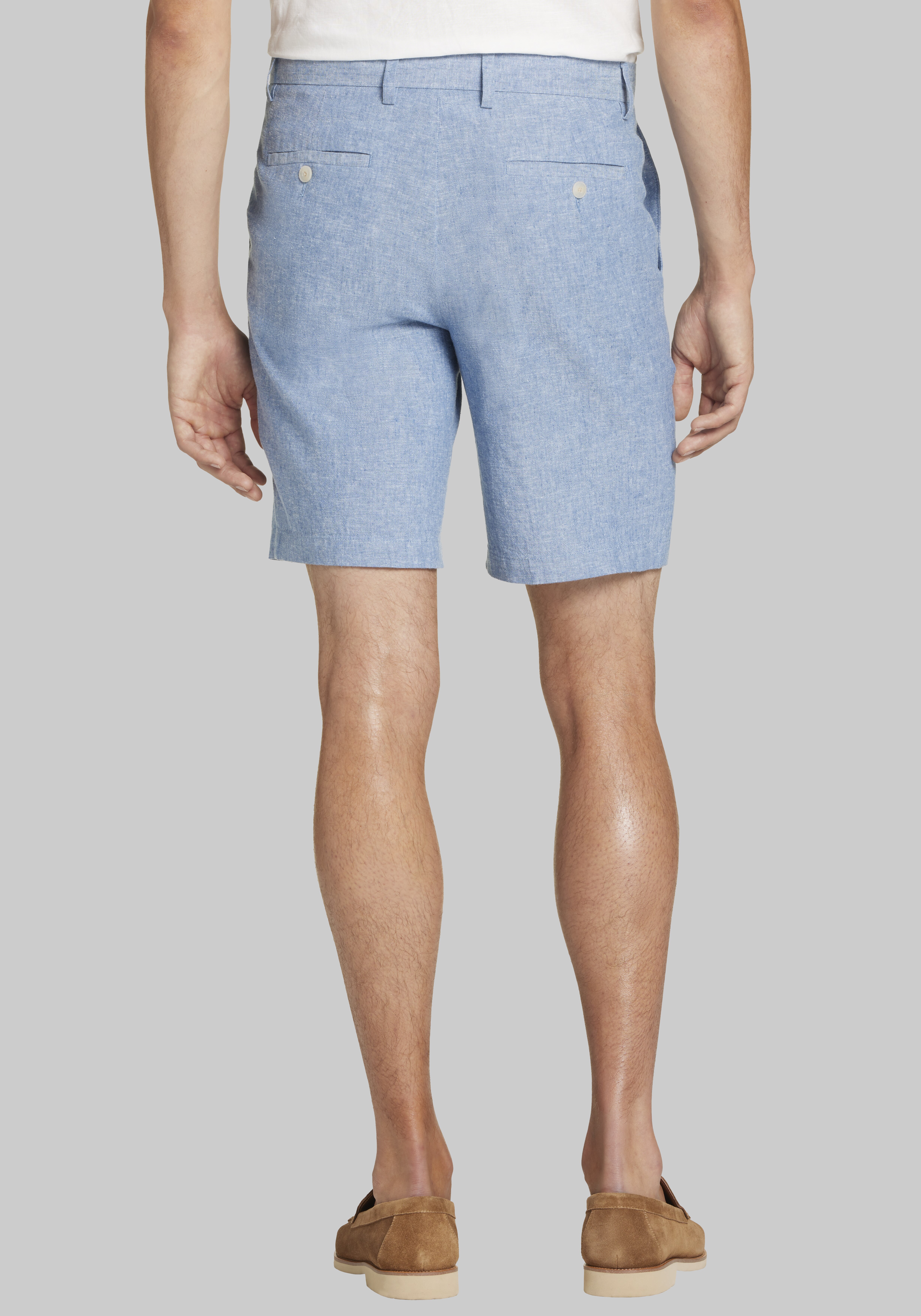 Linen-Blend 9 Inch Shorts CLEARANCE
