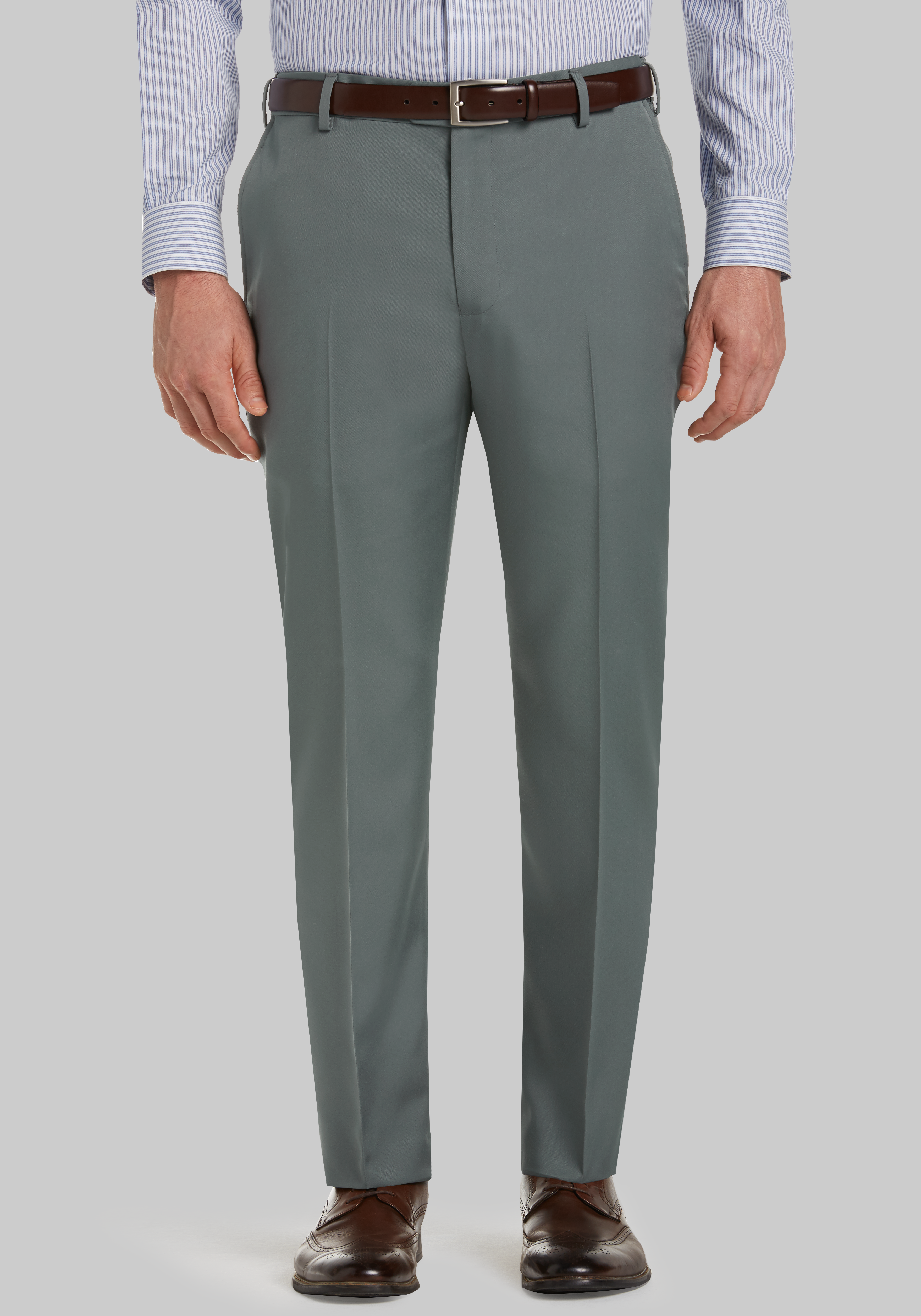Men's Pants, Traveler&reg; Performance Tailored Fit Slider Waistband Chinos - Big & Tall - Jos A Bank