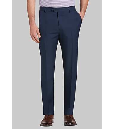 Traveler Performance Tailored Fit Flat Front Pants - Memorial Day Deals