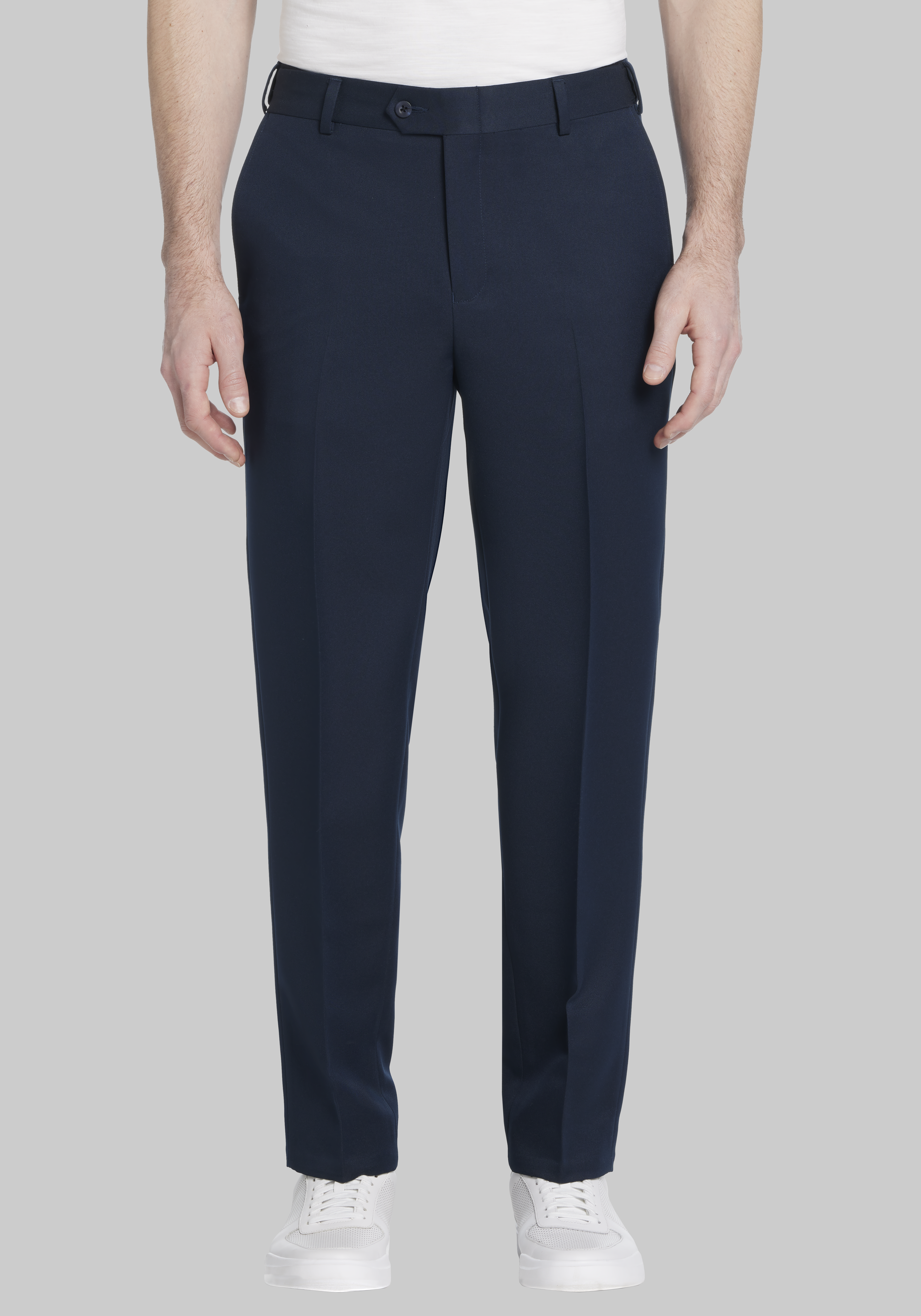 Men's Pants, Traveler&reg; Performance Extended Waistband Refined Chinos - Jos A Bank