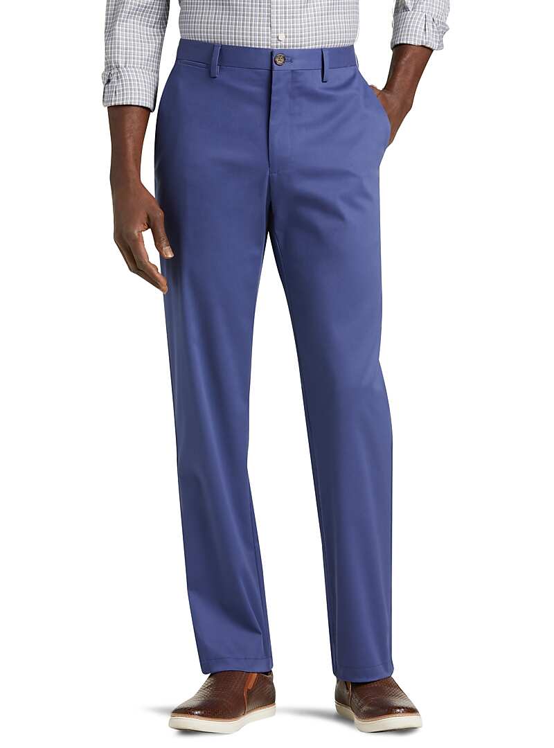 Reserve Collection Tailored Fit Flat Front Chino Pants CLEARANCE - All ...