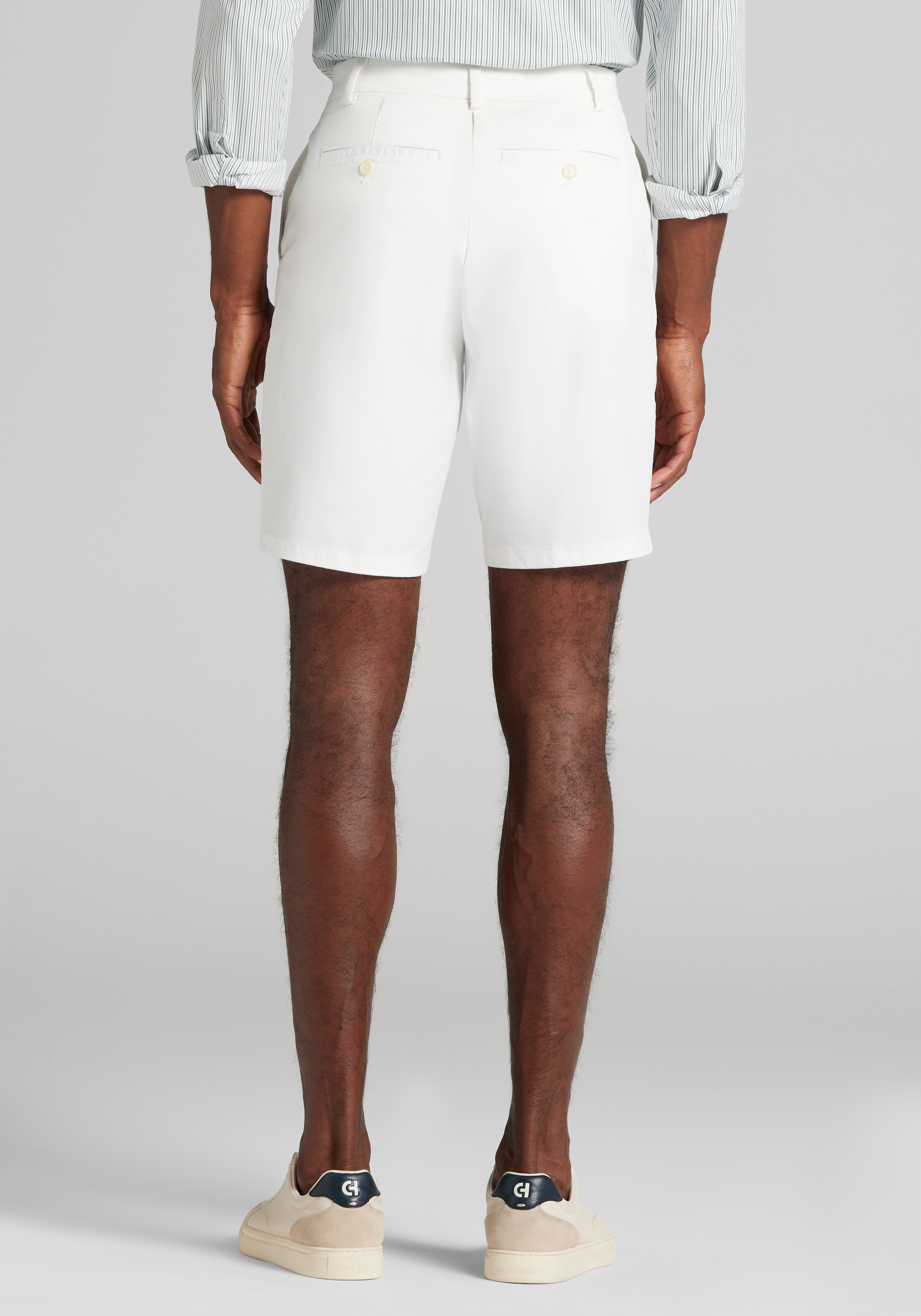 Tailored Fit Stretch Twill 9 Inch Shorts