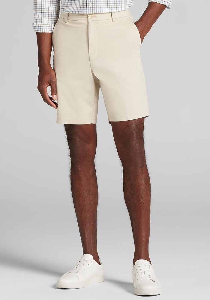 JoS. A. Bank Tailored Fit Stretch Twill Shorts 9 inch