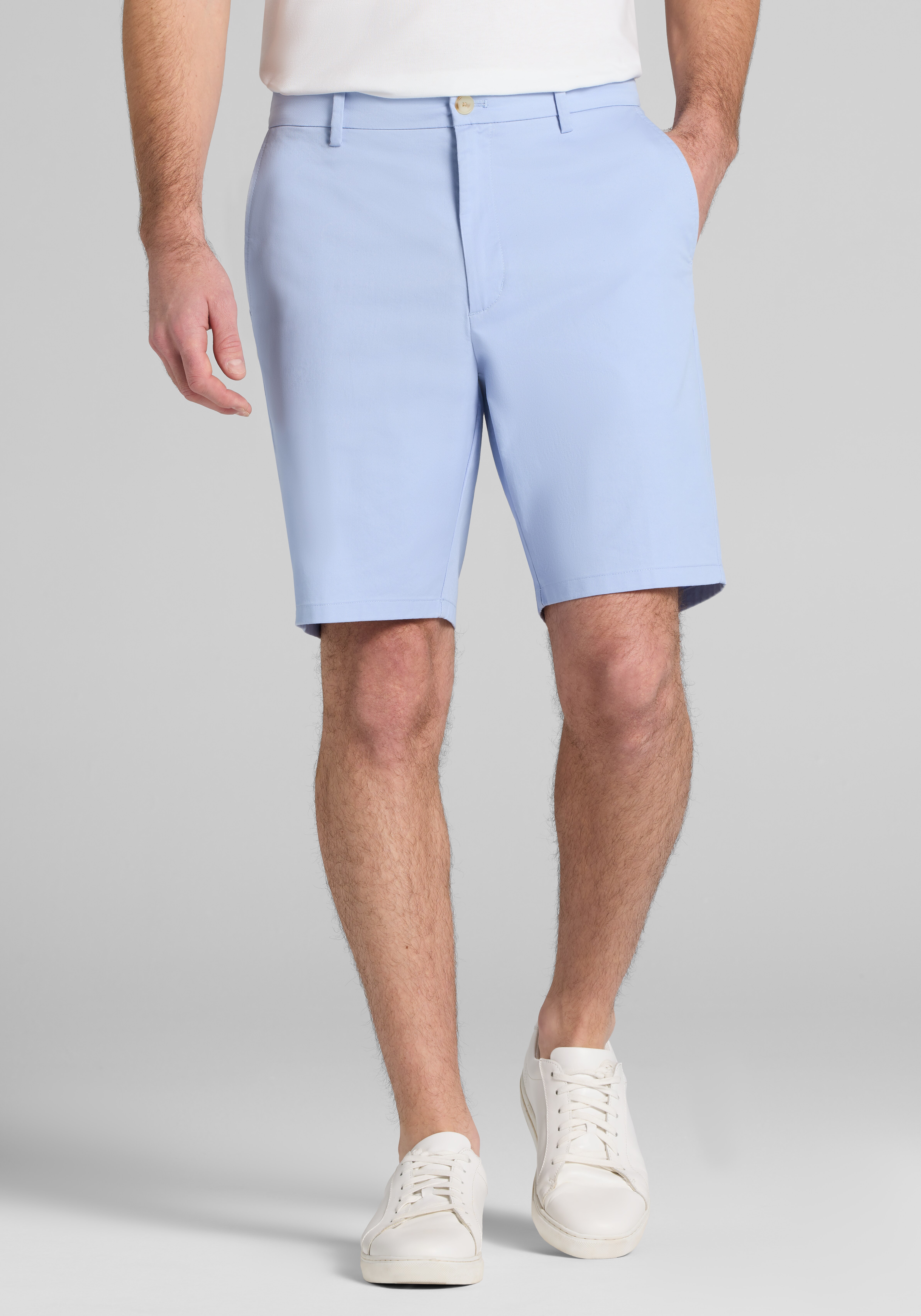 Tailored Fit Stretch Twill Shorts 9''