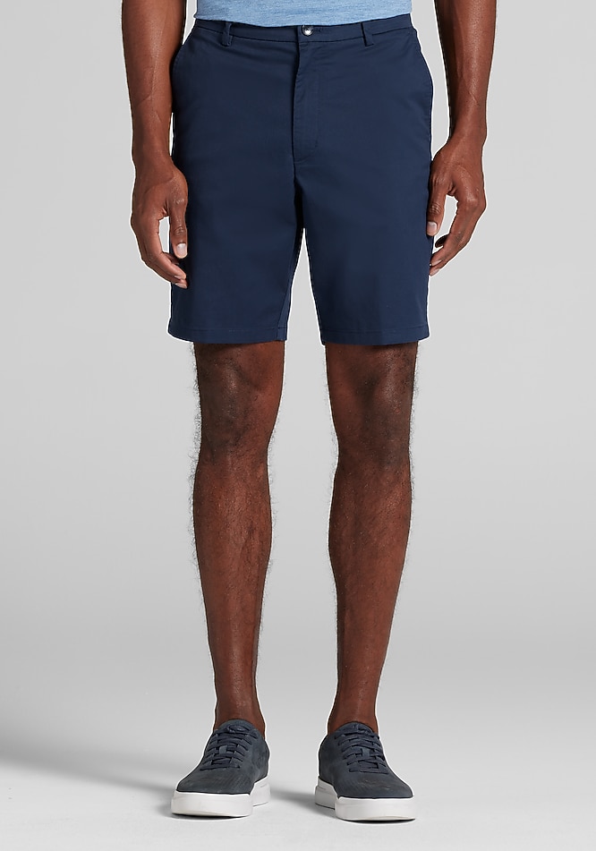y*様 House on the hill Short Pants Navy 9 Tailored Fit Stretch Twill Shorts 9'' - Big & Tall - New Arrivals