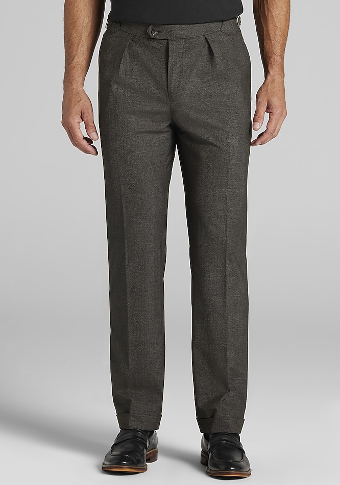 Jos. A. Bank Tailored Fit Plaid Side Tab Dress Pants CLEARANCE - All  Clearance | Jos A Bank