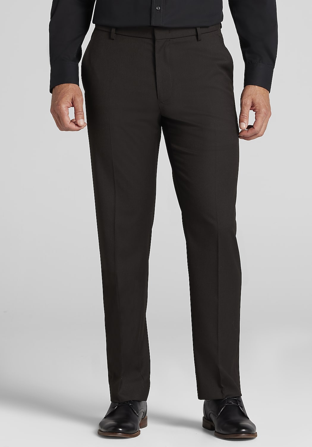 Jos. A. Bank Comfort Stretch Micro Herringbone Dress Pants - Tailored Fit