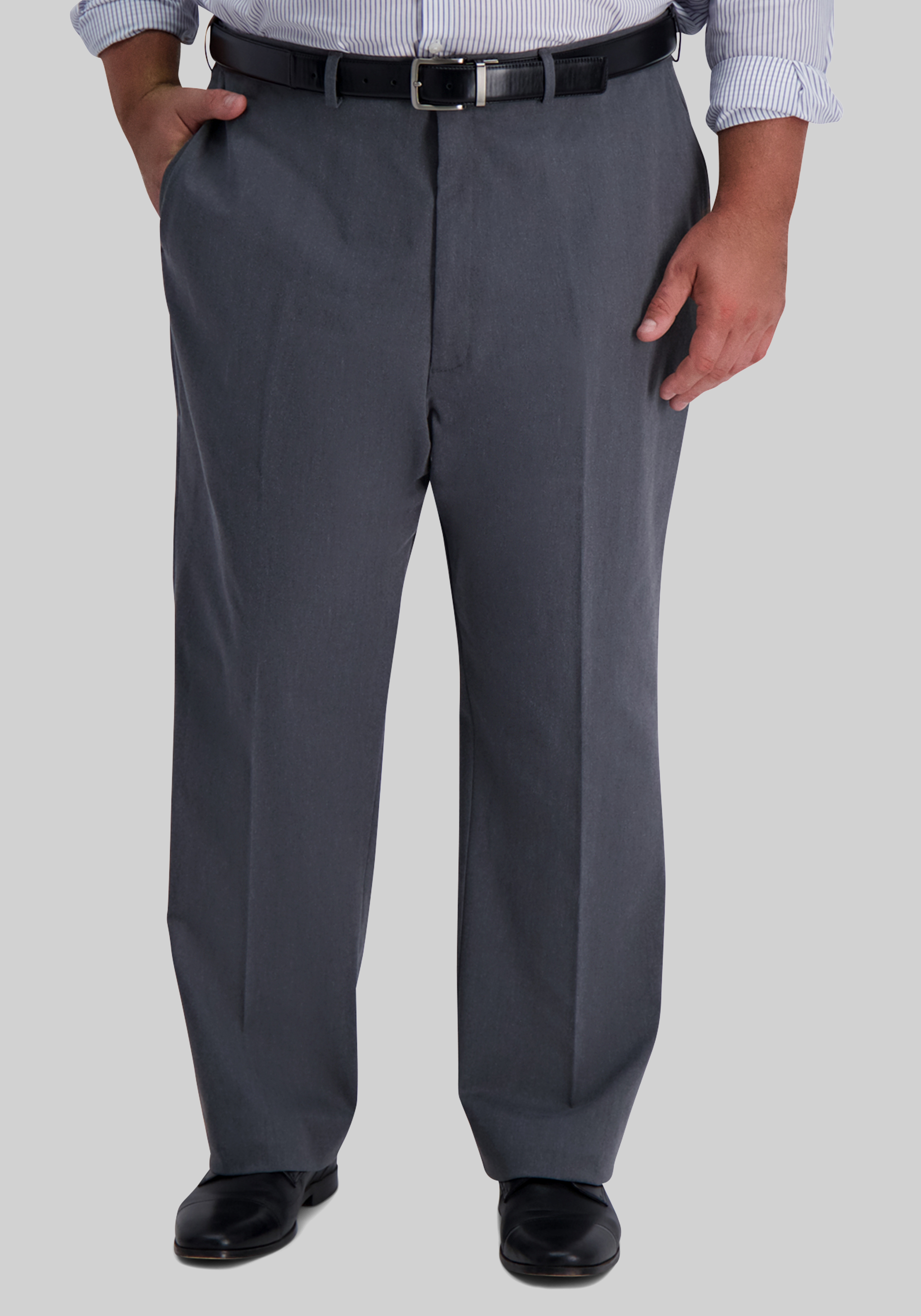 Men's Pants, Haggar Classic Fit No Iron Pants - Big & Tall - Jos A Bank
