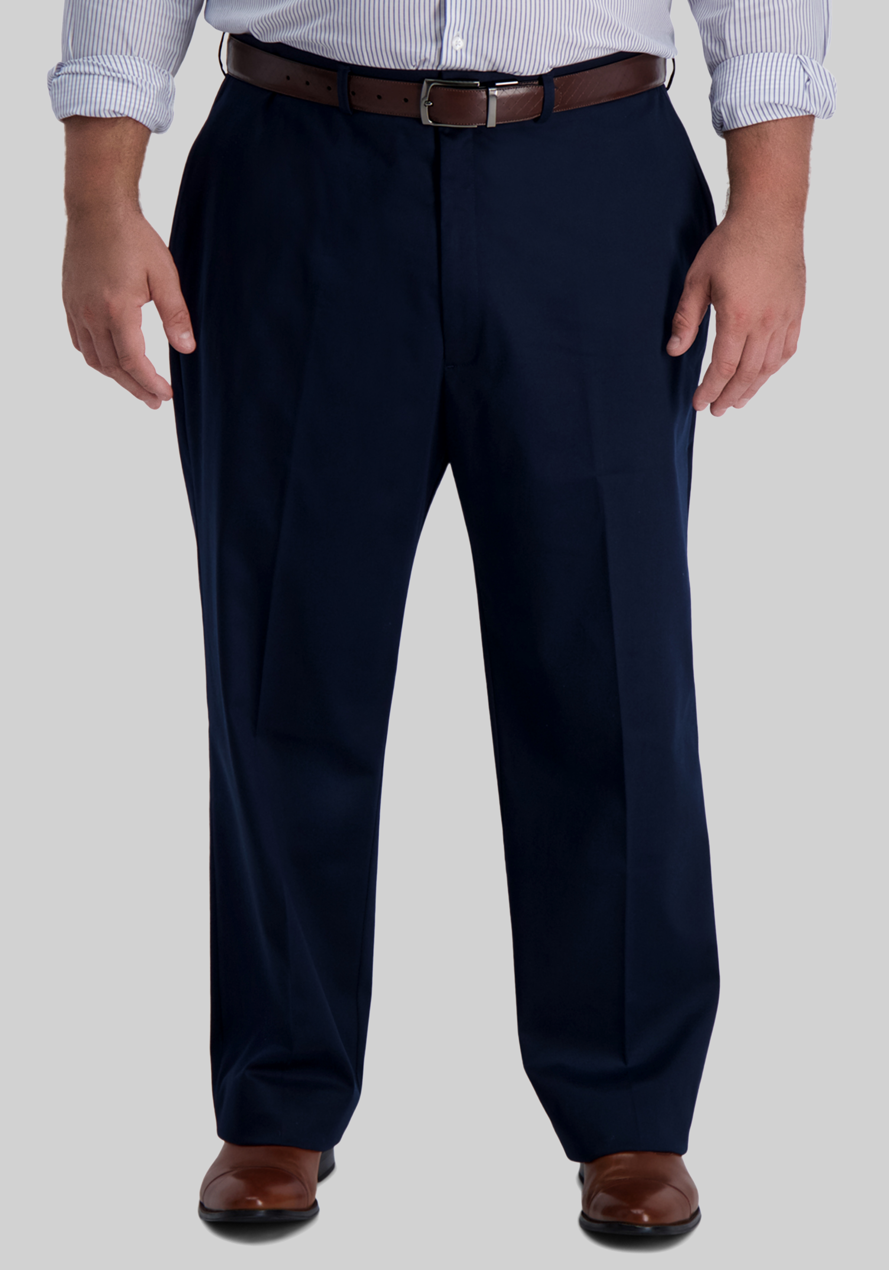 Men's Pants, Haggar Classic Fit No Iron Pants - Big & Tall - Jos A Bank