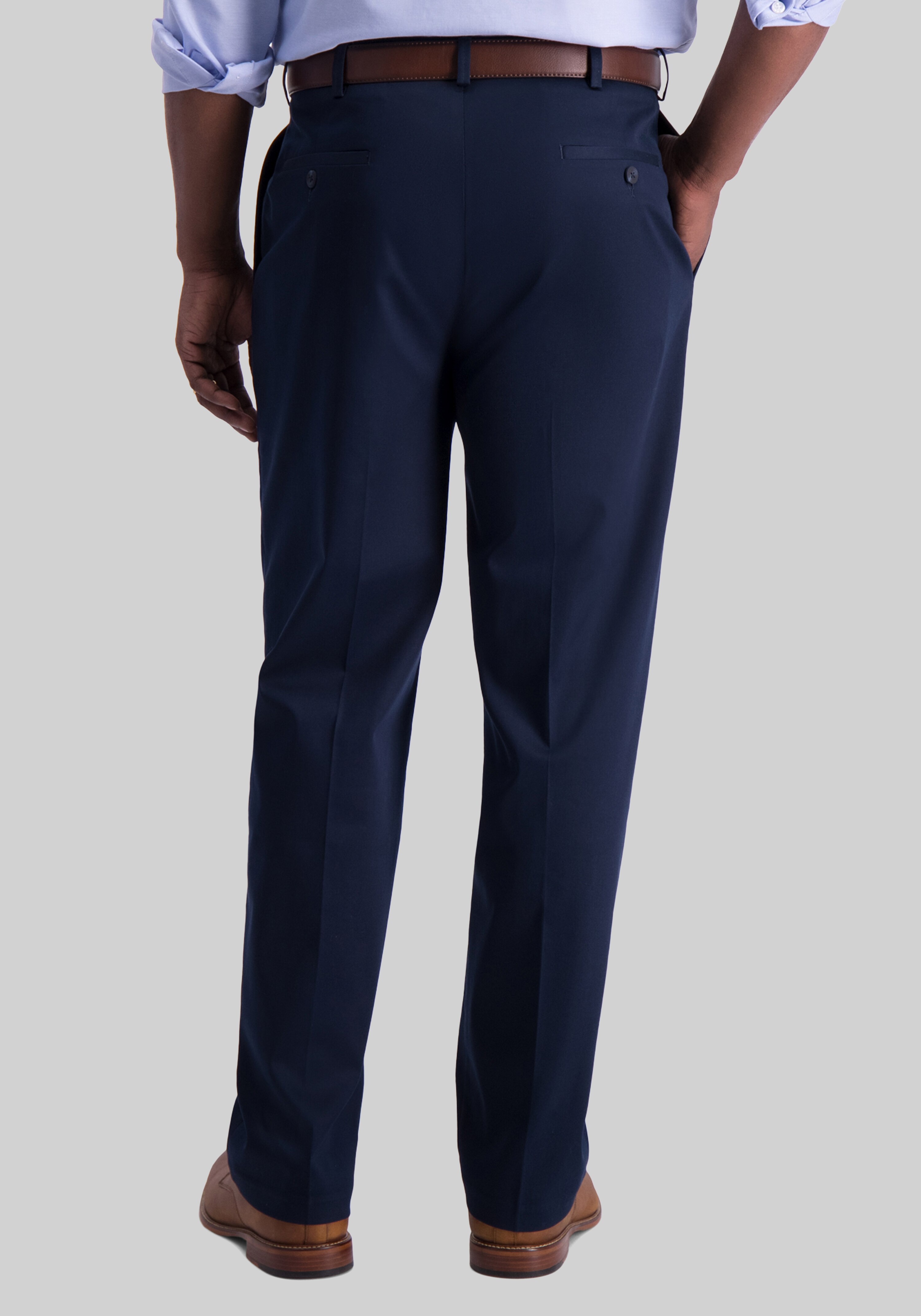 Haggar Classic Fit Pleated No Iron Pants