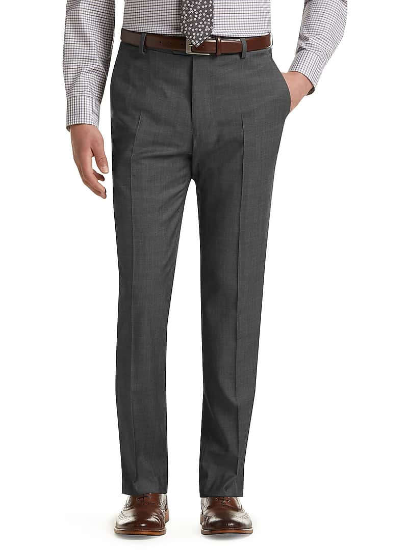 Jos. A. Bank Men's Travel Tech Slim Fit Flat Front Pants (various sizes in Charcoal)