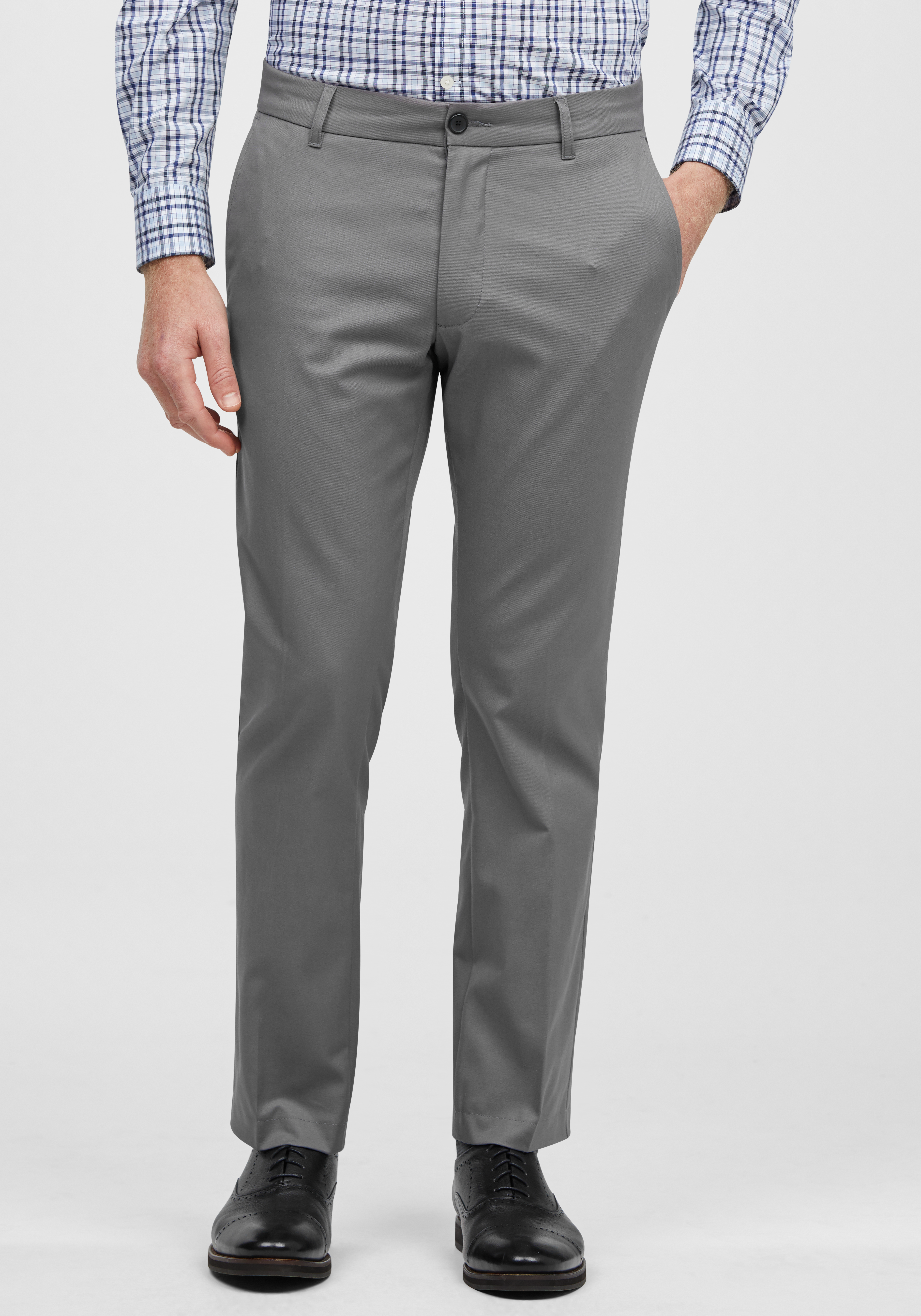 slim fit casual trousers