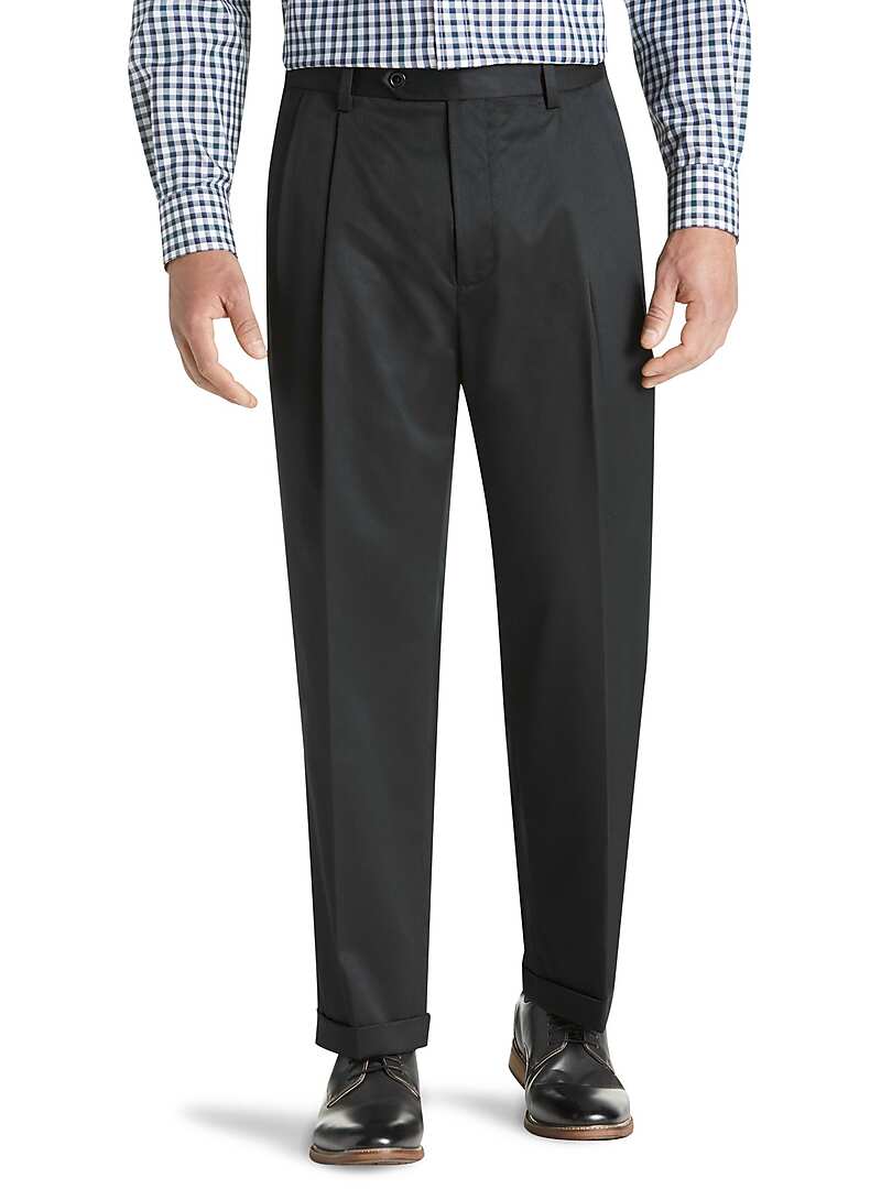 Traveler Collection Original Fit Twill Pleated Front Casual Pant Traveler Twill Casual Pants