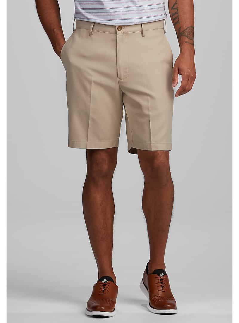 Reserve Collection Tailored Fit Flat Front Shorts