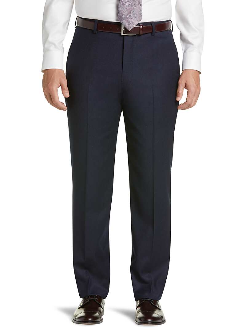 Reserve Collection Tailored Fit Flat Front Dress Pants CLEARANCE ...