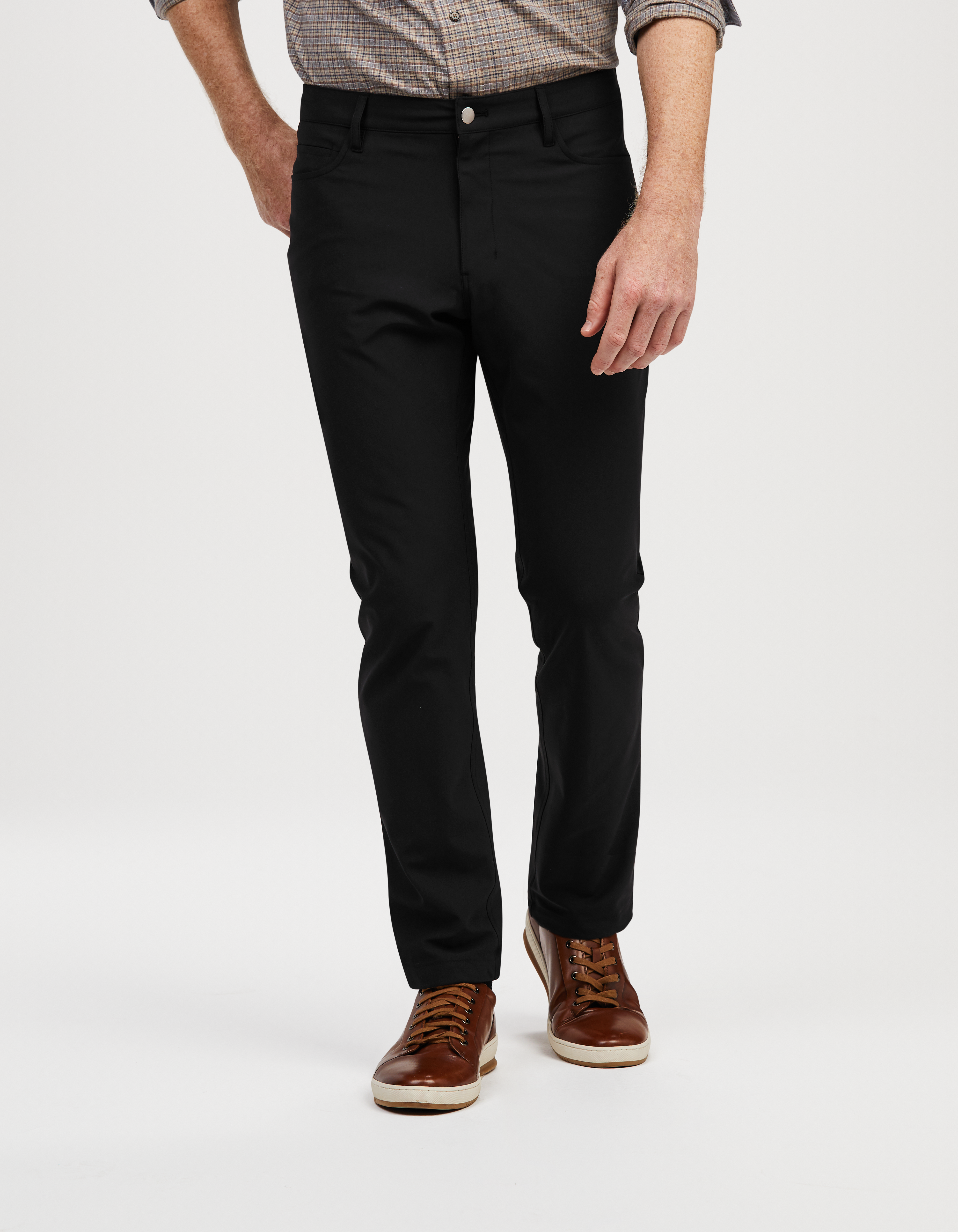slim brushed traveler pant