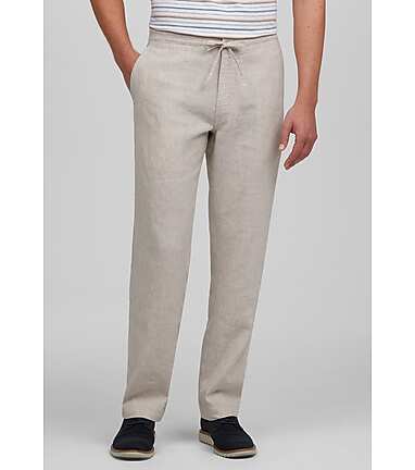 Wool Blend Drawstring Pants - Men - Ready-to-Wear