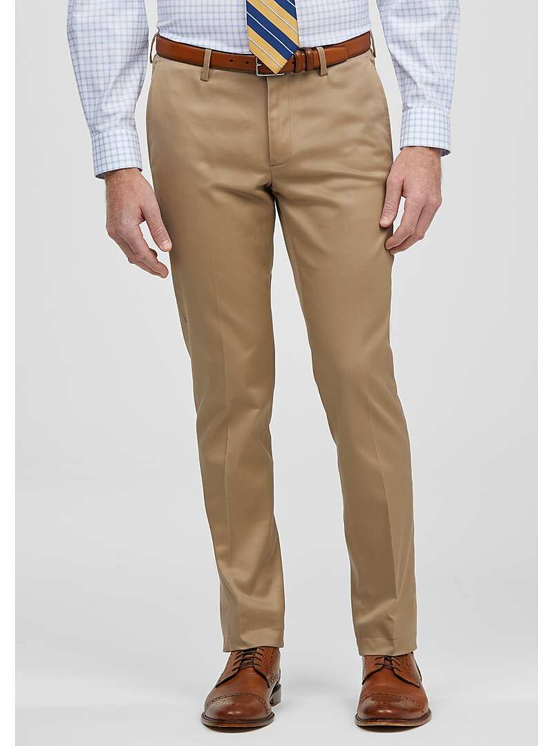flat front casual pants
