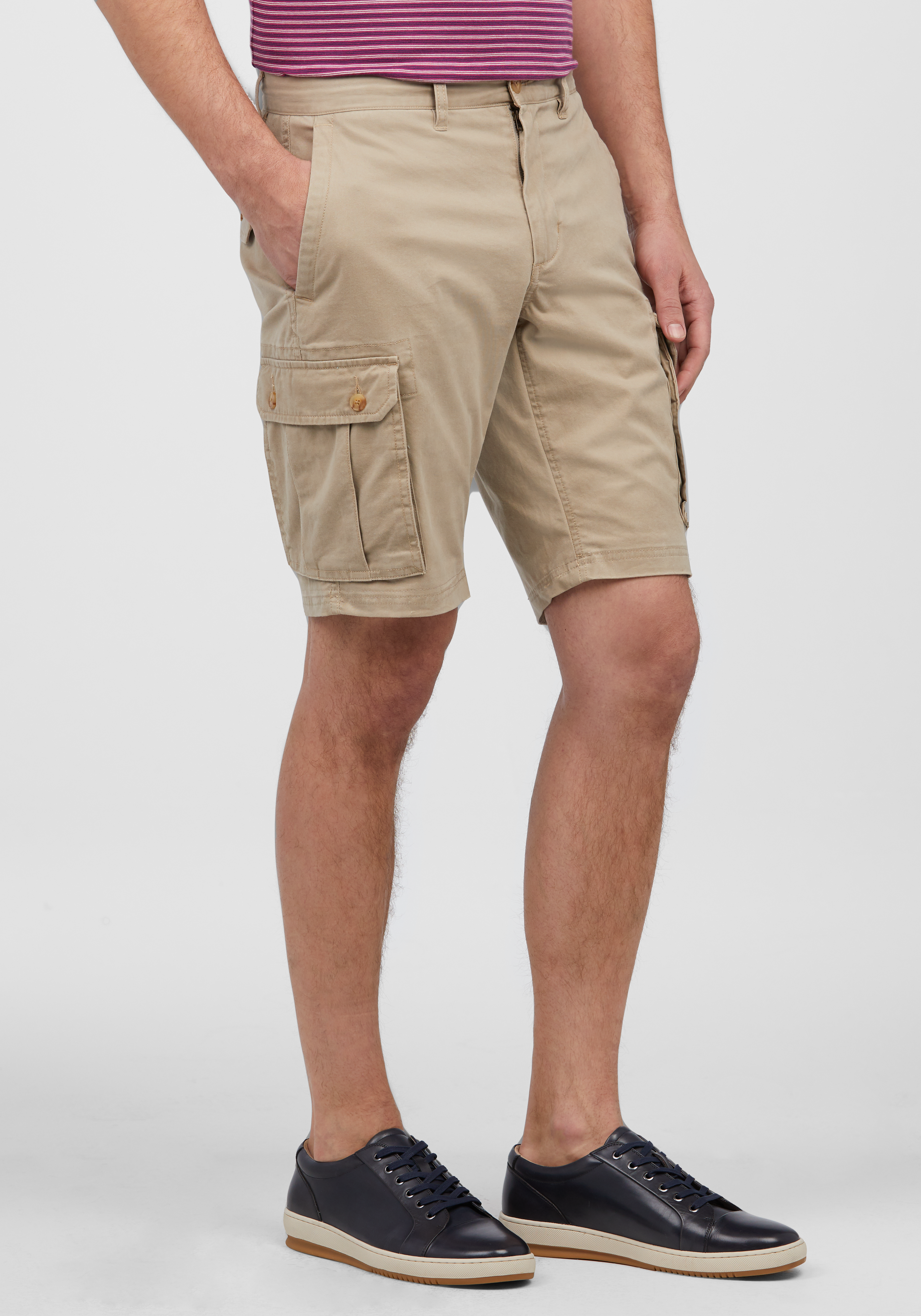 1905 Collection Tailored Fit Flat Front Cargo Shorts - Big & Tall - New ...