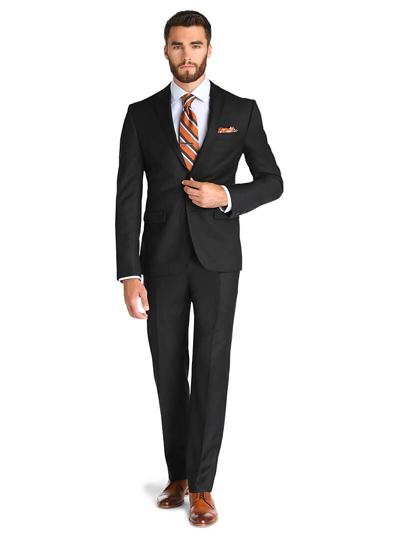 Jos. A. Bank Men's Traveler Collection Slim Fit Sharkskin Suit