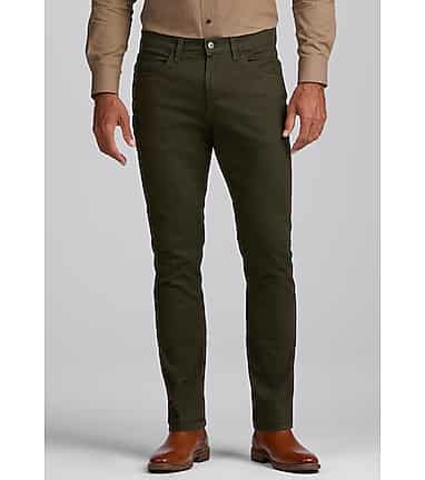 Reserve Collection Tailored Fit 5 Pocket Luxe Twill Pants Big Tall New Arrivals Jos A Bank