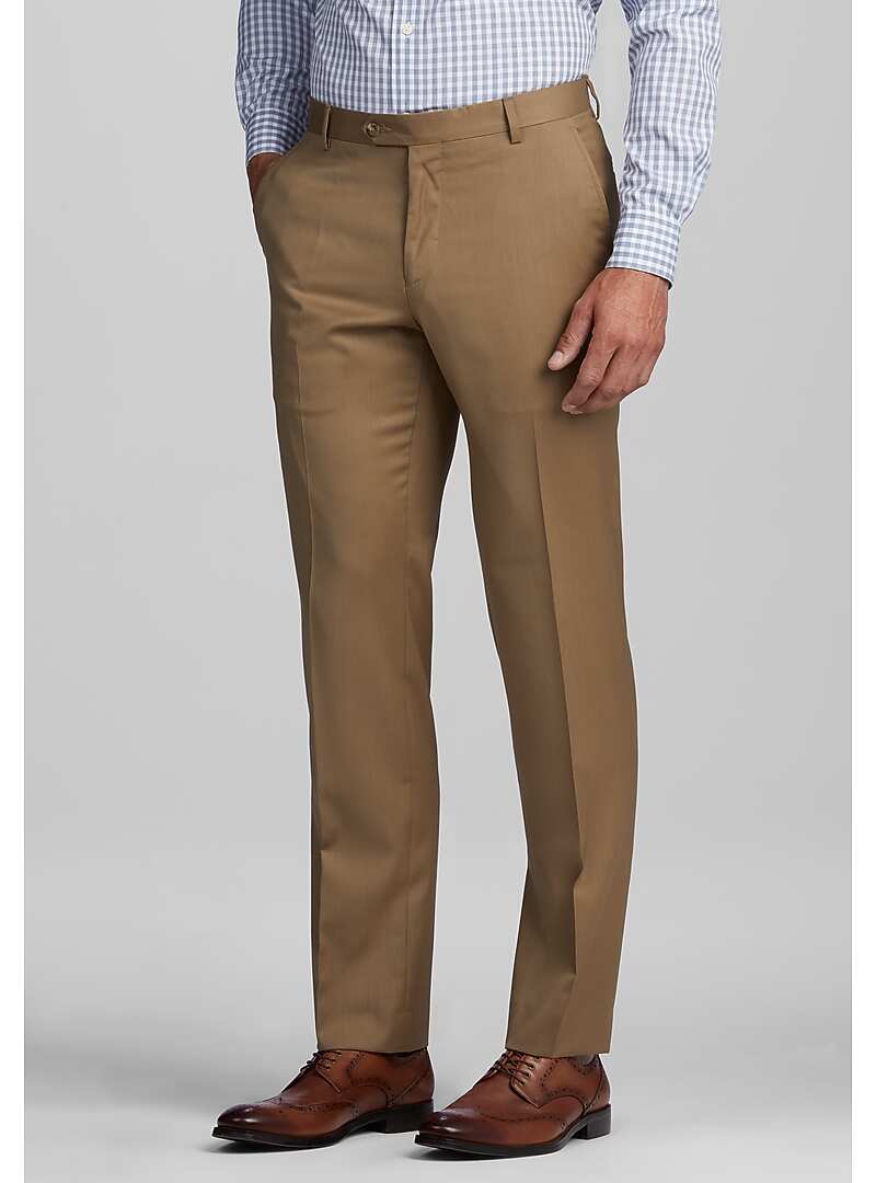 Reserve Collection Tailored Fit Flat Front Dress Pant CLEARANCE All