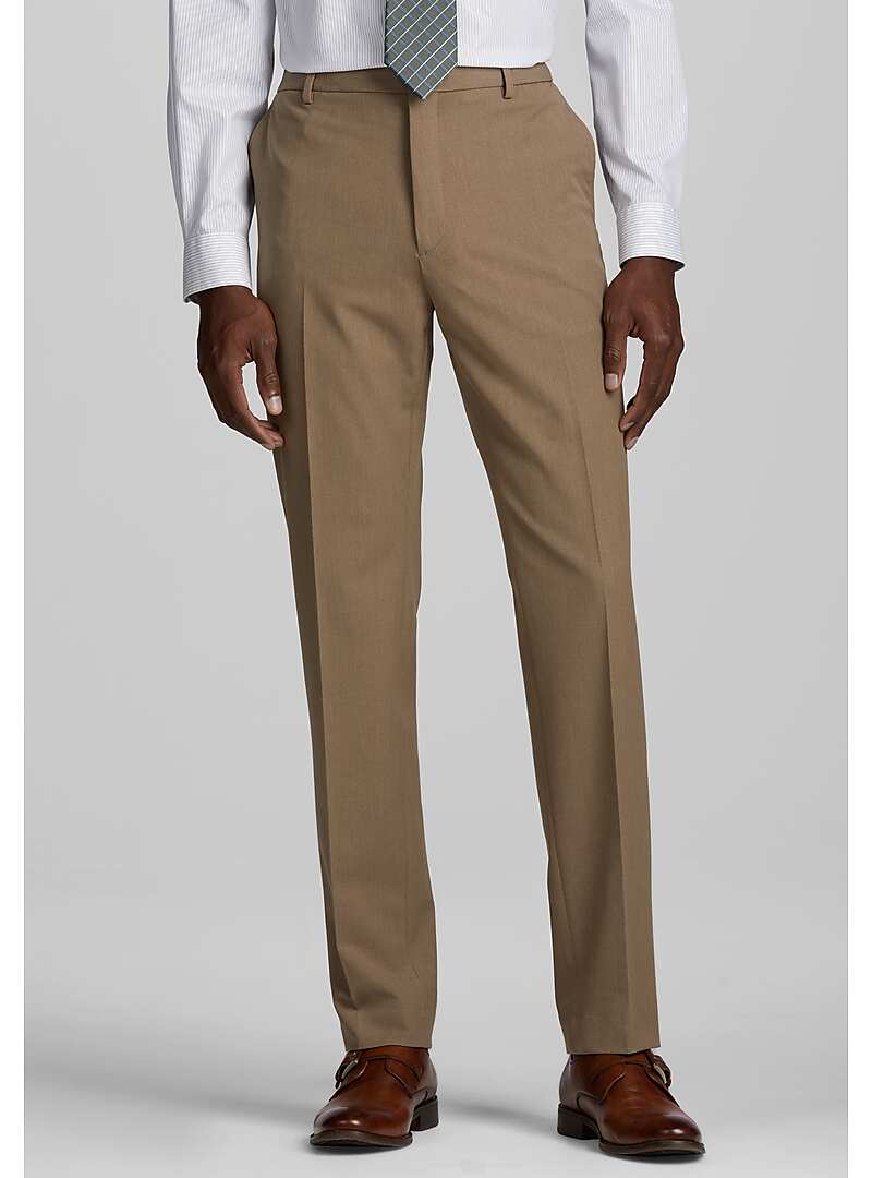 Jos. A. Bank Men's Traveler Collection Tailored Fit Flat Front Bi-Stretch Dress Pants