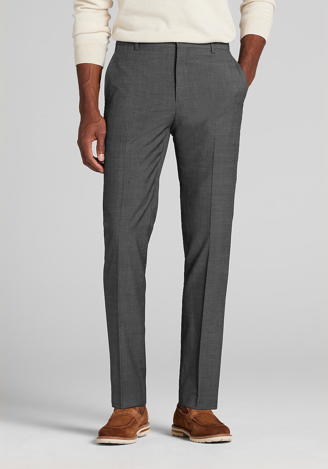 Traveler® Collection COOLMOTION Slim Fit Wool Blend Dress Pants