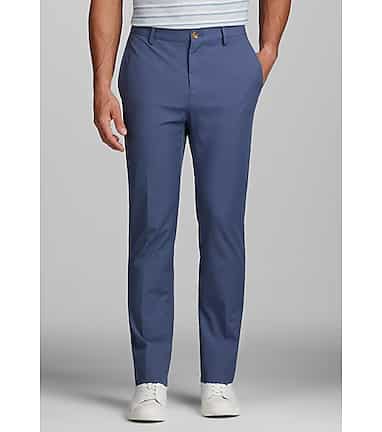 Men's Stretch Golf Pants Slim Fit Quick Dry Pants - Blue / S