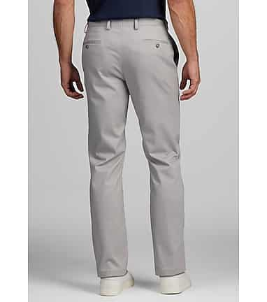 Reserve Collection Tailored Fit Flat Front Chino Pants CLEARANCE - All  Clearance