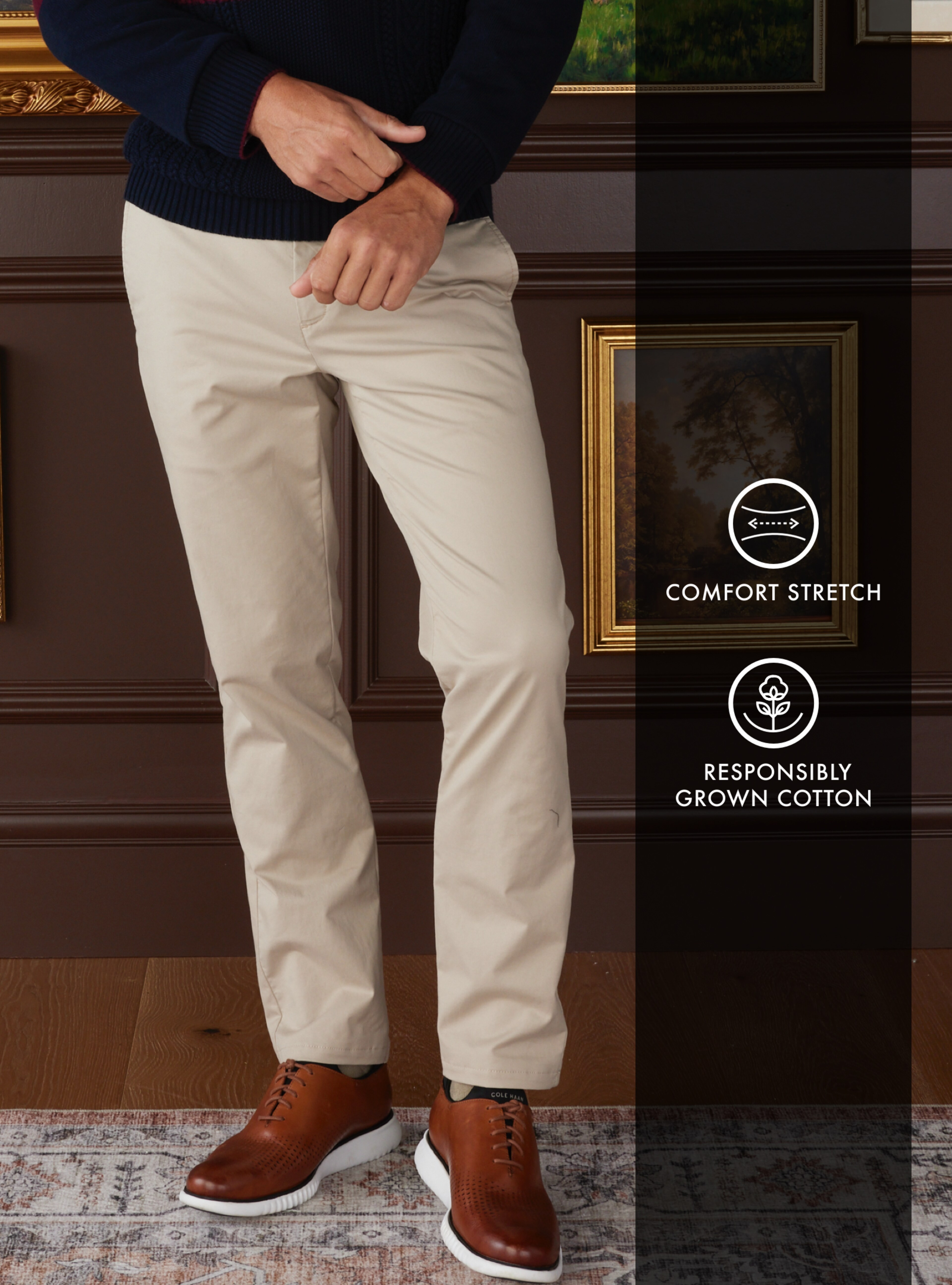 Jos. A. Bank Tailored Fit Stretch Chinos