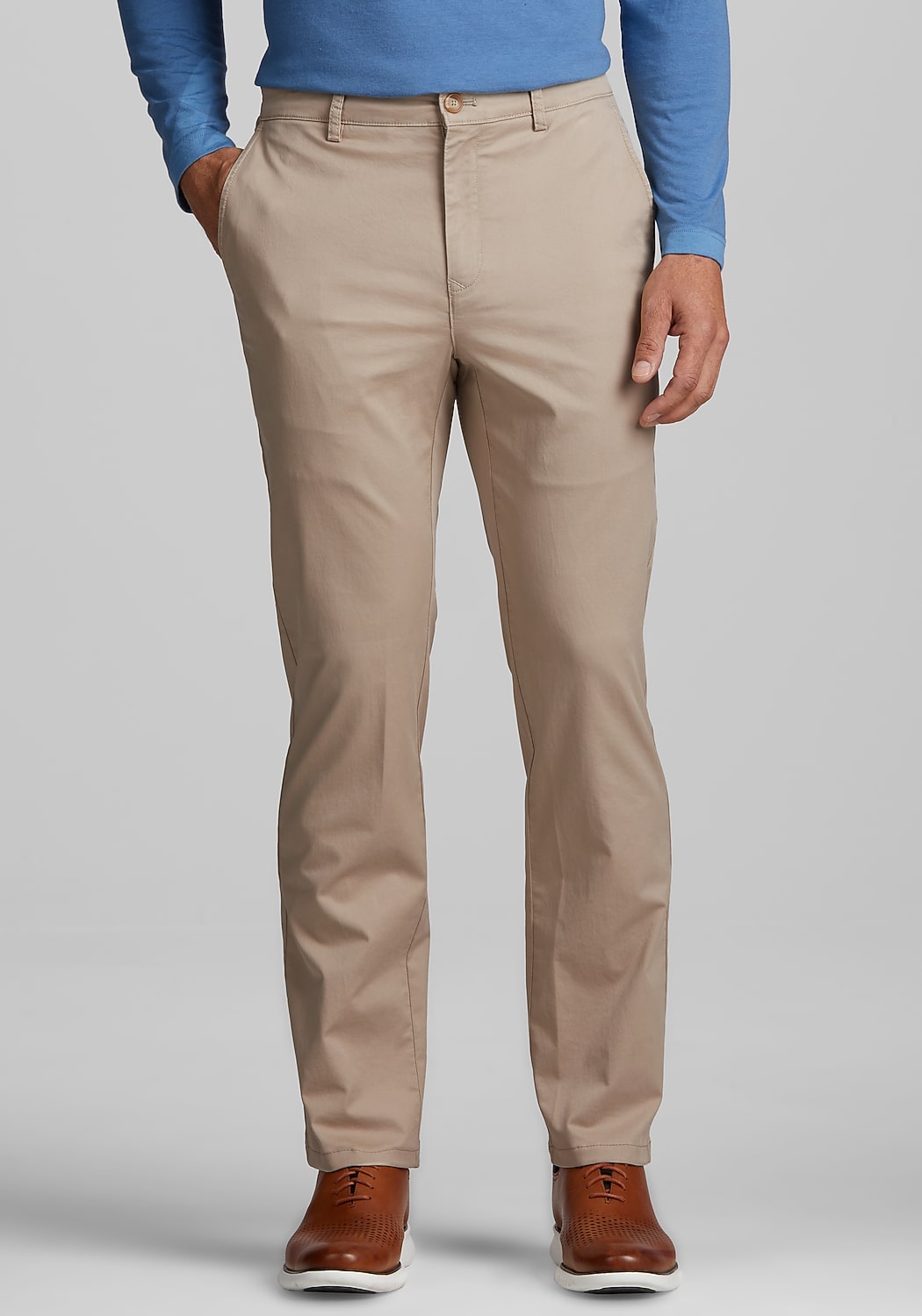 Jos. A. Bank Comfort Stretch Casual Chinos - Tailored Fit